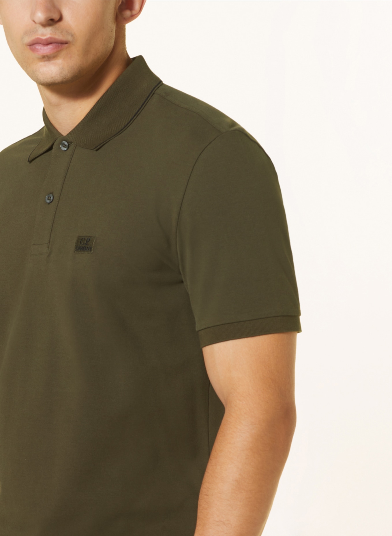 C.P. COMPANY Piqué-Poloshirt Regular Fit: KHAKI