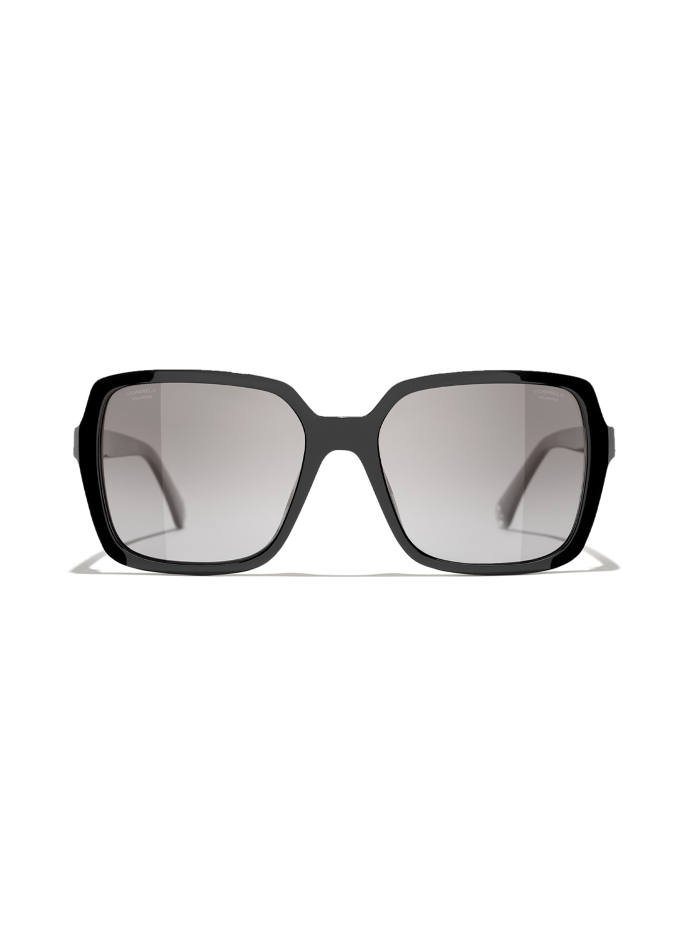 CHANEL Square sunglasses, Color: C622M3 - BLACK/GRAY POLARIZED (Image 2)