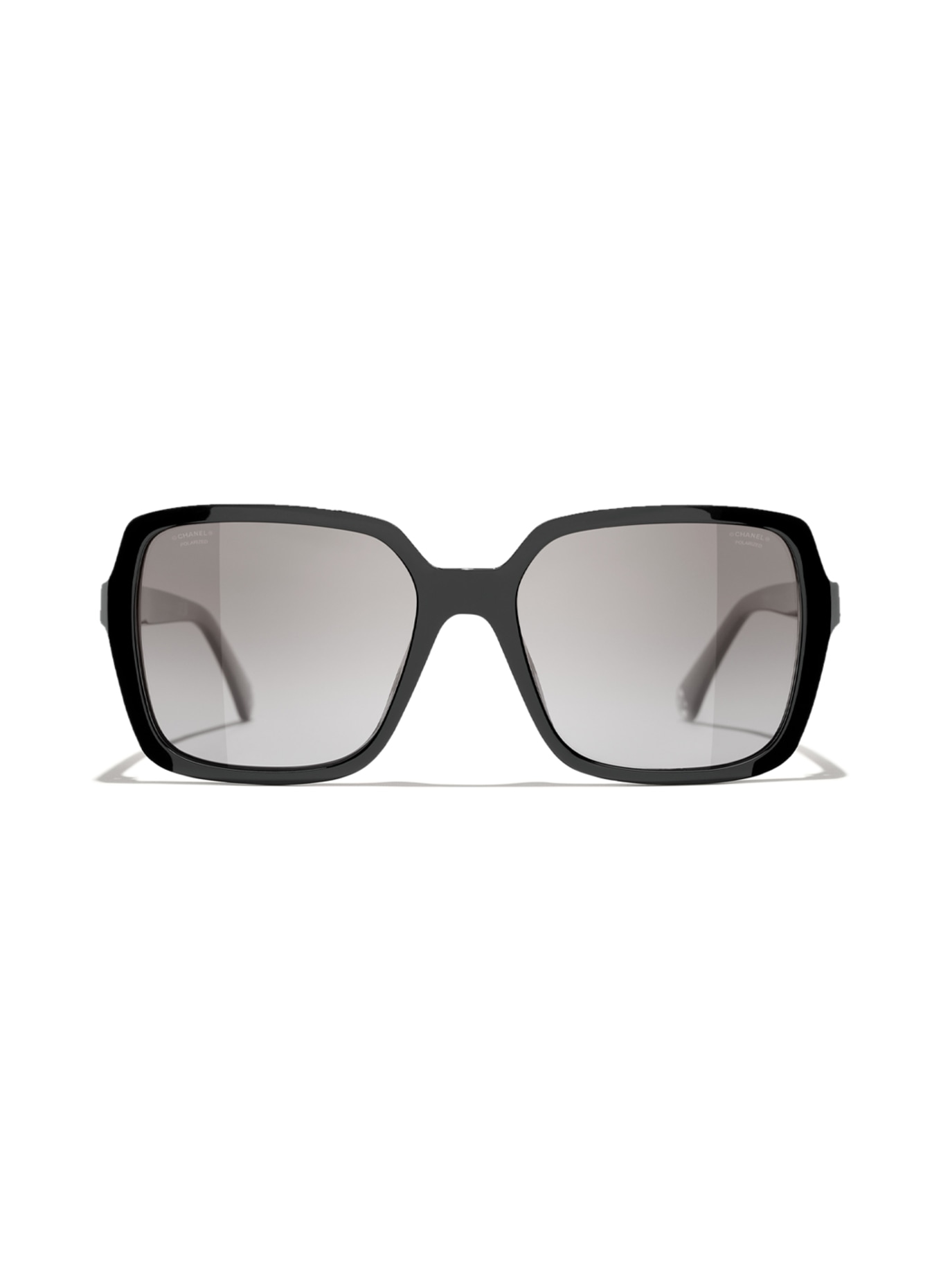 CHANEL Quadratische Sonnenbrille in c622m3 - schwarz/ grau polarisiert