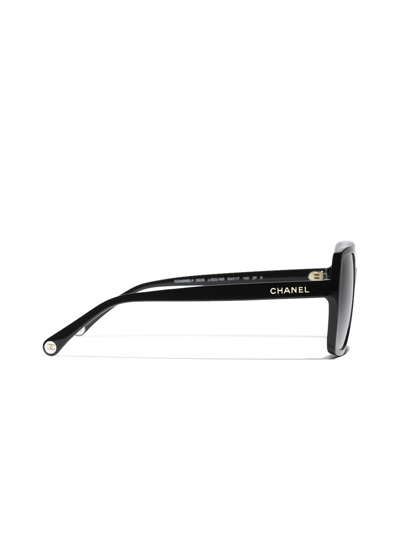 CHANEL Square sunglasses, Color: C622M3 - BLACK/GRAY POLARIZED (Image 3)