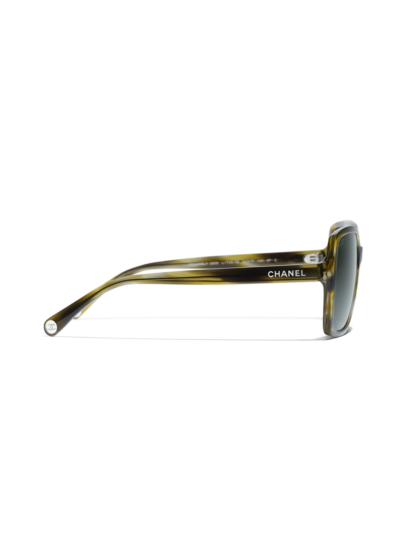 CHANEL Kwadratowe okulary przeciwsłoneczne, Kolor: 172958 - HAVANA/ SZARY GRADIENT (Obrazek 3)