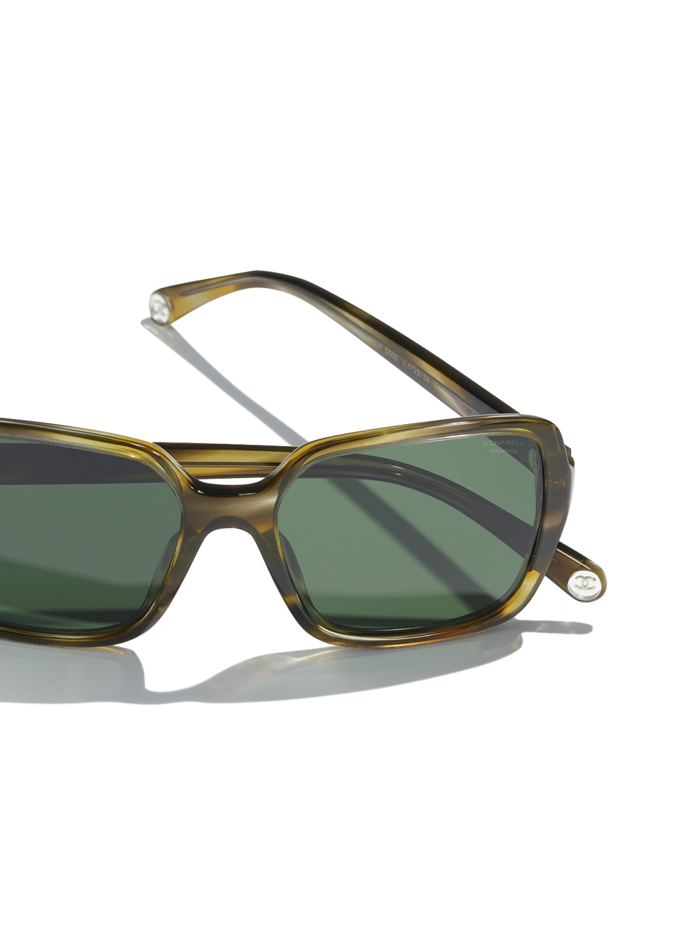 CHANEL Kwadratowe okulary przeciwsłoneczne, Kolor: 172958 - HAVANA/ SZARY GRADIENT (Obrazek 4)