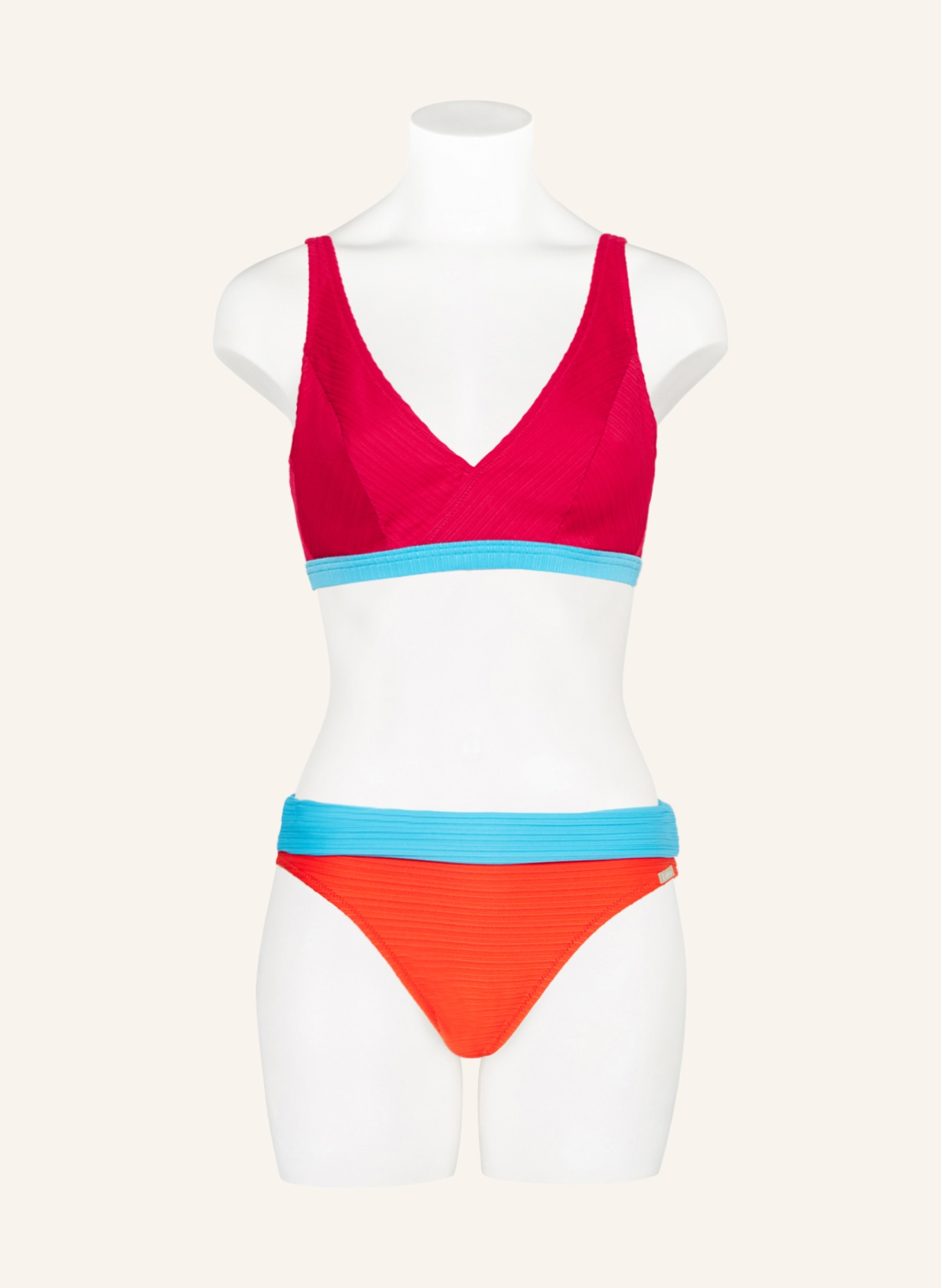 Lidea Basic bikini bottoms INTENSE EMOTION, Color: ORANGE/ LIGHT BLUE (Image 2)