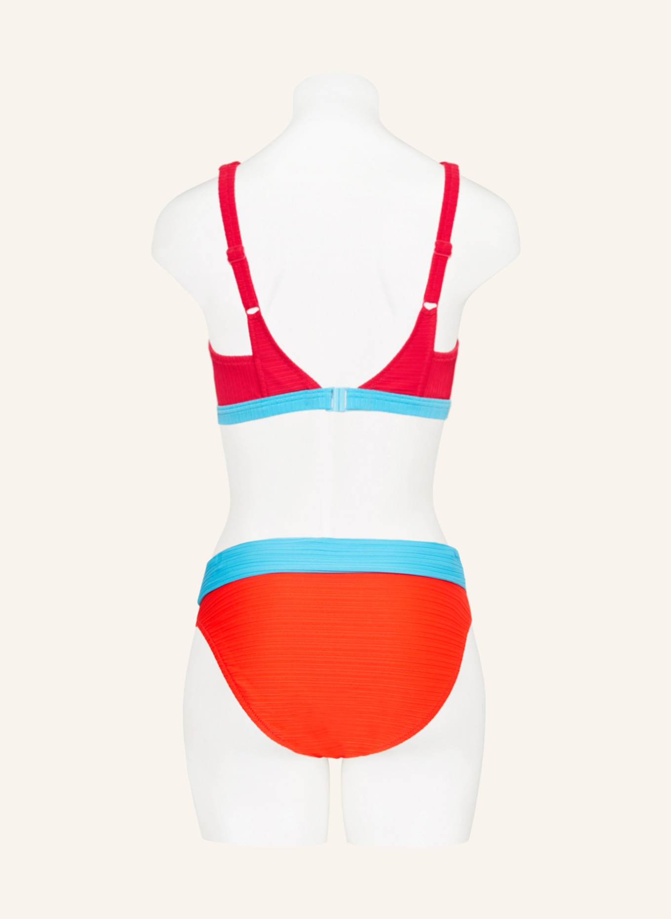 Lidea Basic-Bikini-Hose INTENSE EMOTION, Farbe: ORANGE/ HELLBLAU (Bild 3)