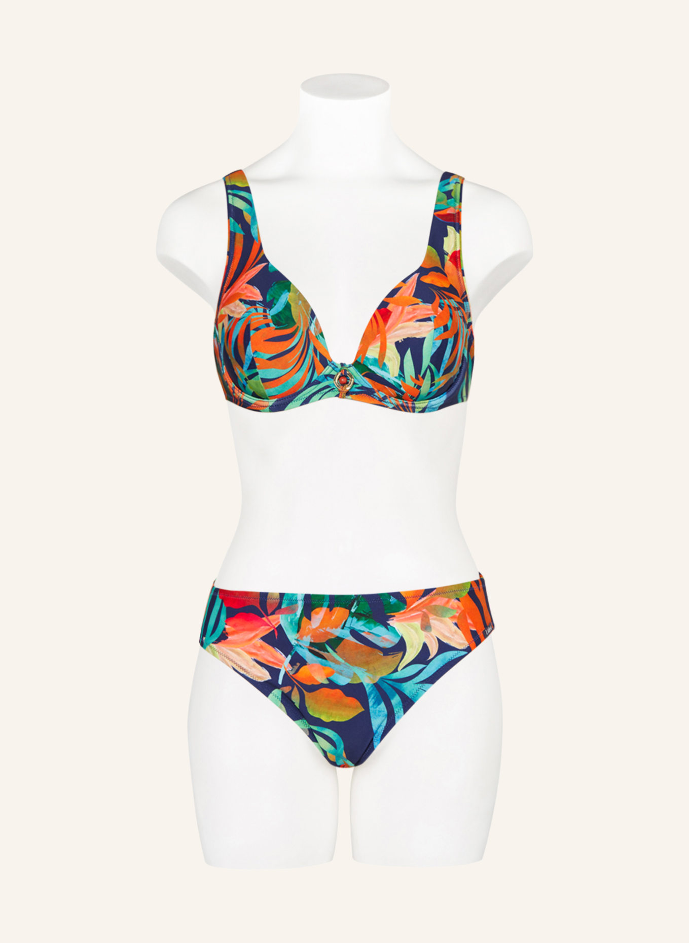 Lidea Basic-Bikini-Hose SEA BLUES, Farbe: DUNKELBLAU/ ORANGE/ TÜRKIS (Bild 2)