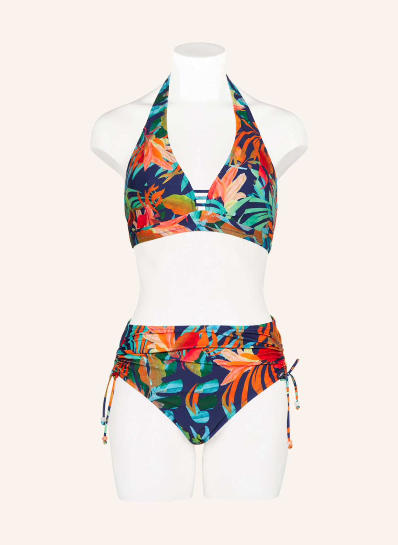 Lidea Neckholder-Bikini-Top SEA BLUES, Farbe: BLAU/ ORANGE/ GRÜN (Bild 2)