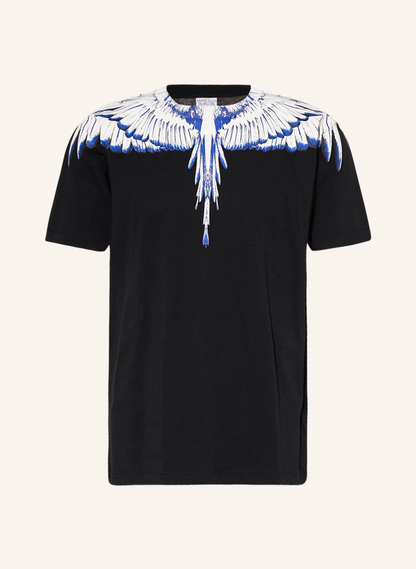 MARCELO BURLON T-shirt ICON WINGS, Color: BLACK/ WHITE/ BLUE (Image 1)
