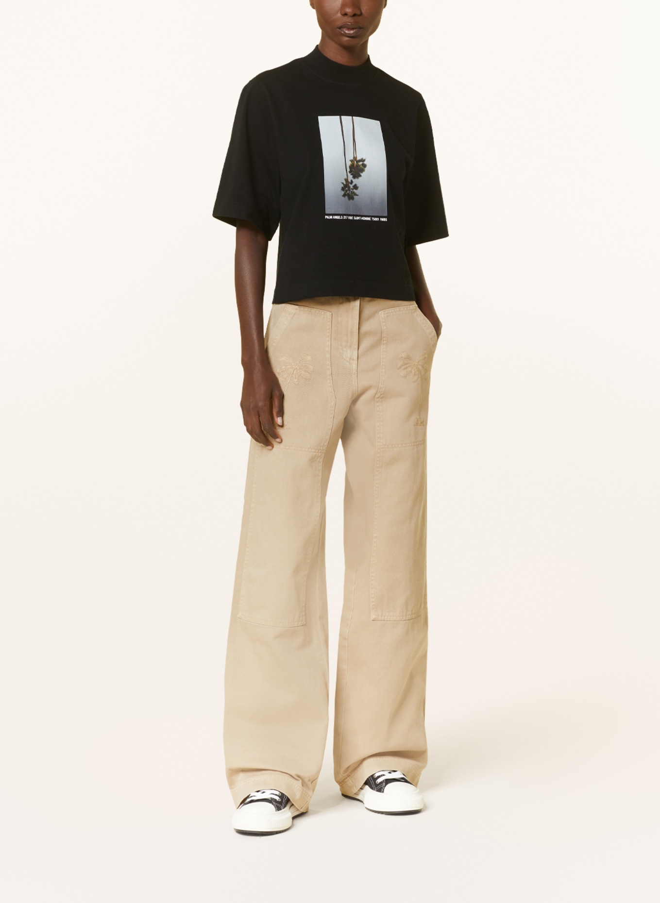 Palm Angels Cargo jeans, Color: BEIGE (Image 2)