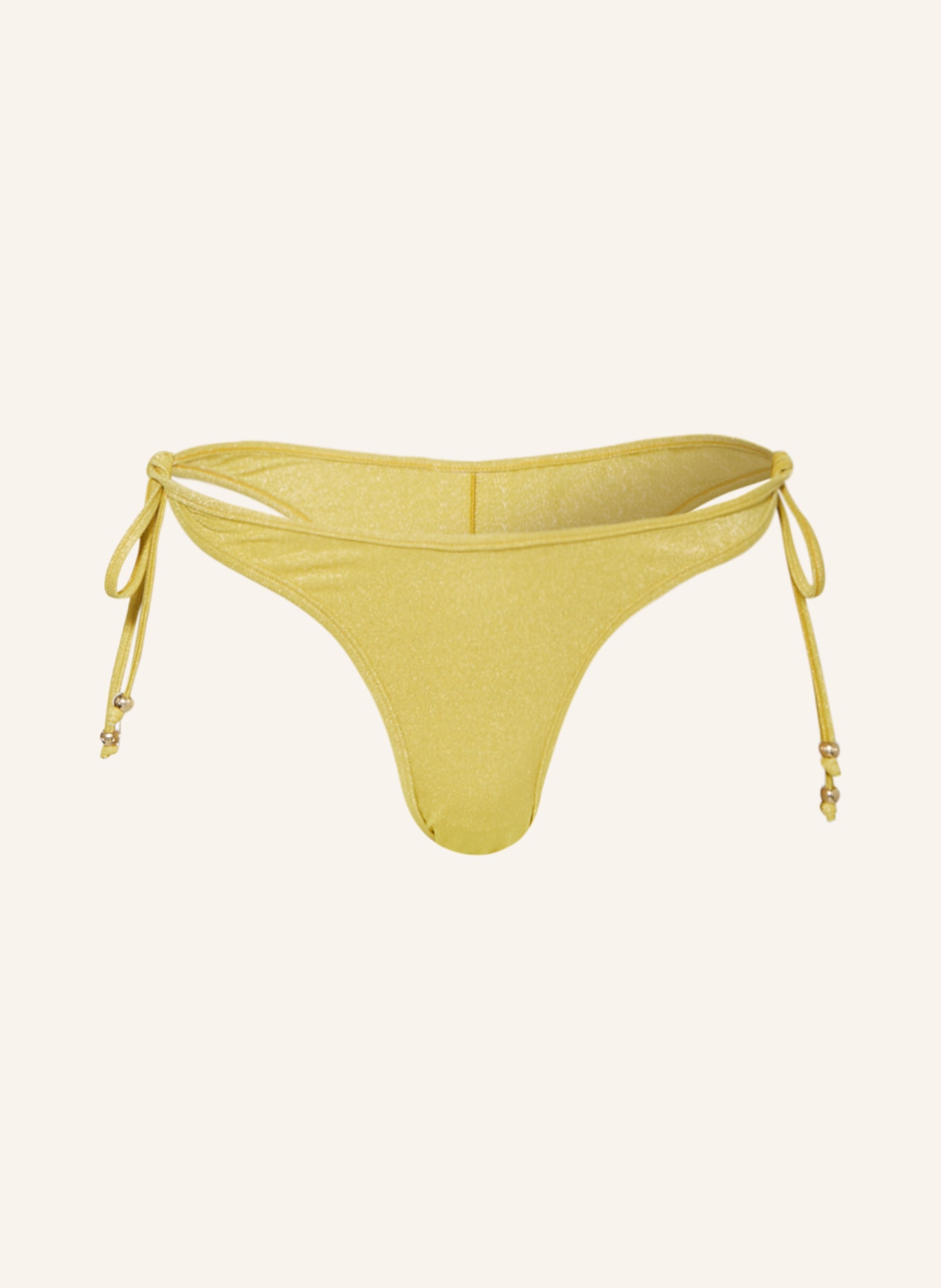 Palm Angels Triangle bikini bottoms with glitter thread, Color: DARK YELLOW (Image 1)