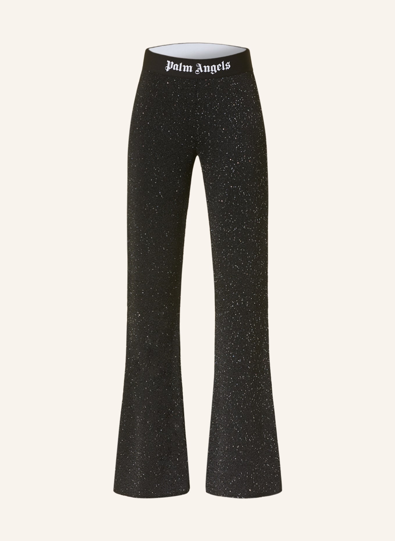 Palm Angels Knit trousers with sequins, Color: BLACK (Image 1)