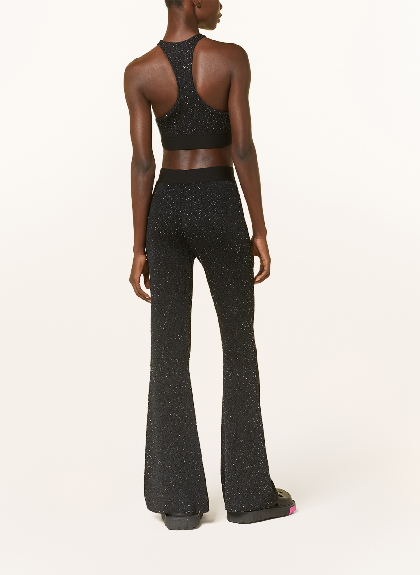 Palm Angels Knit top with sequins, Color: BLACK (Image 3)