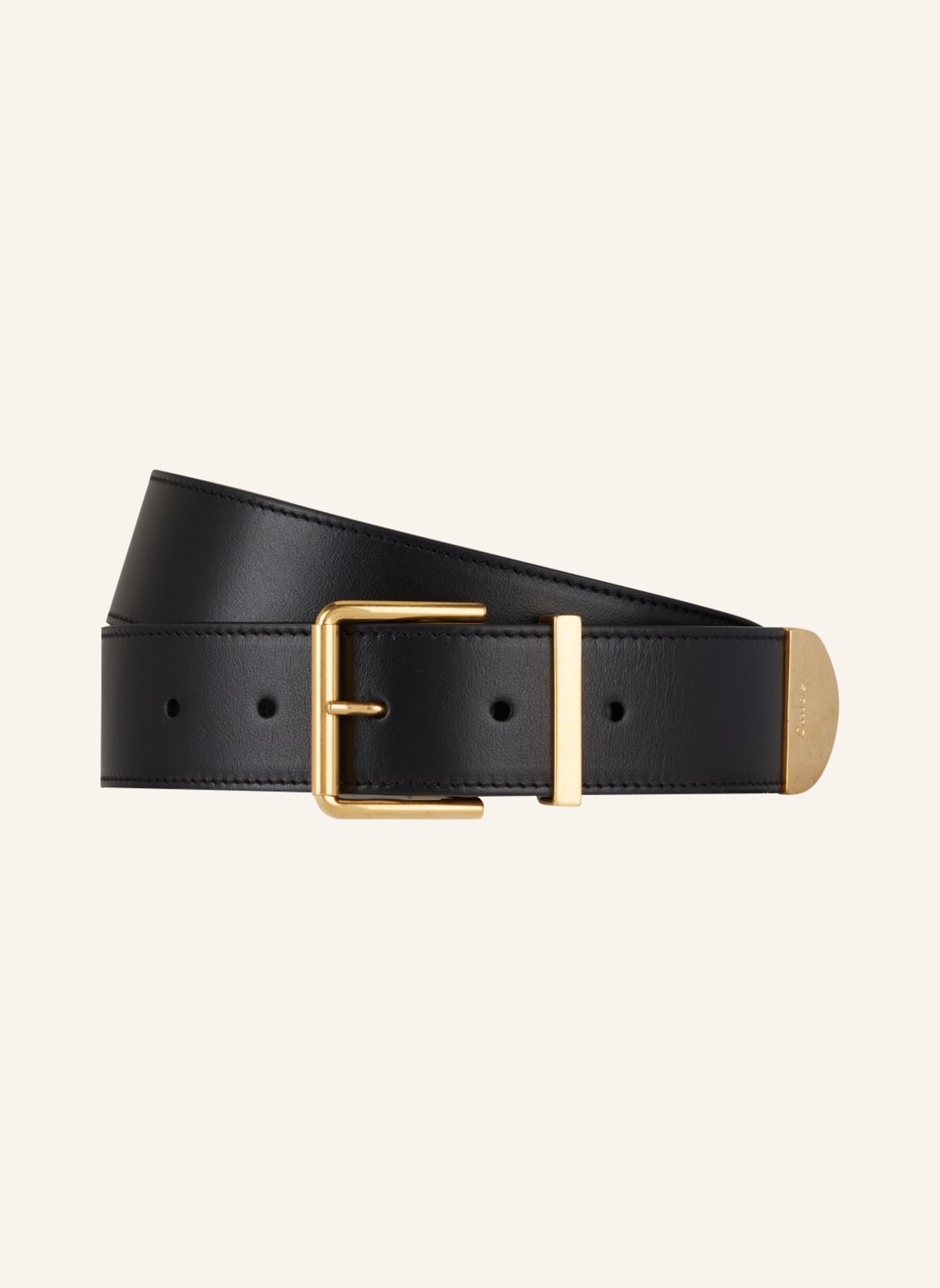 Chloé Leather belt REBECA, Color: BLACK (Image 1)