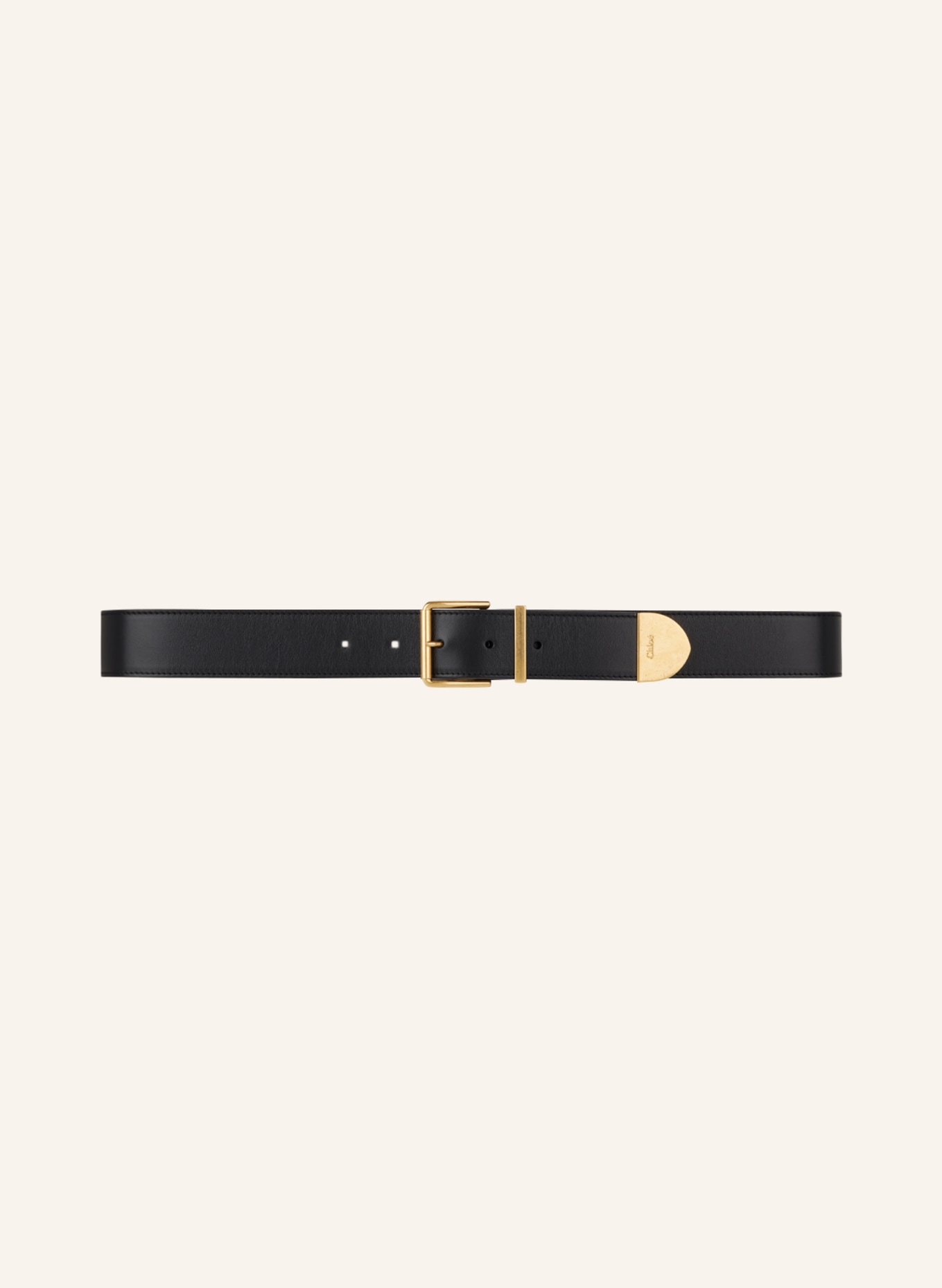 Chloé Leather belt REBECA, Color: BLACK (Image 2)