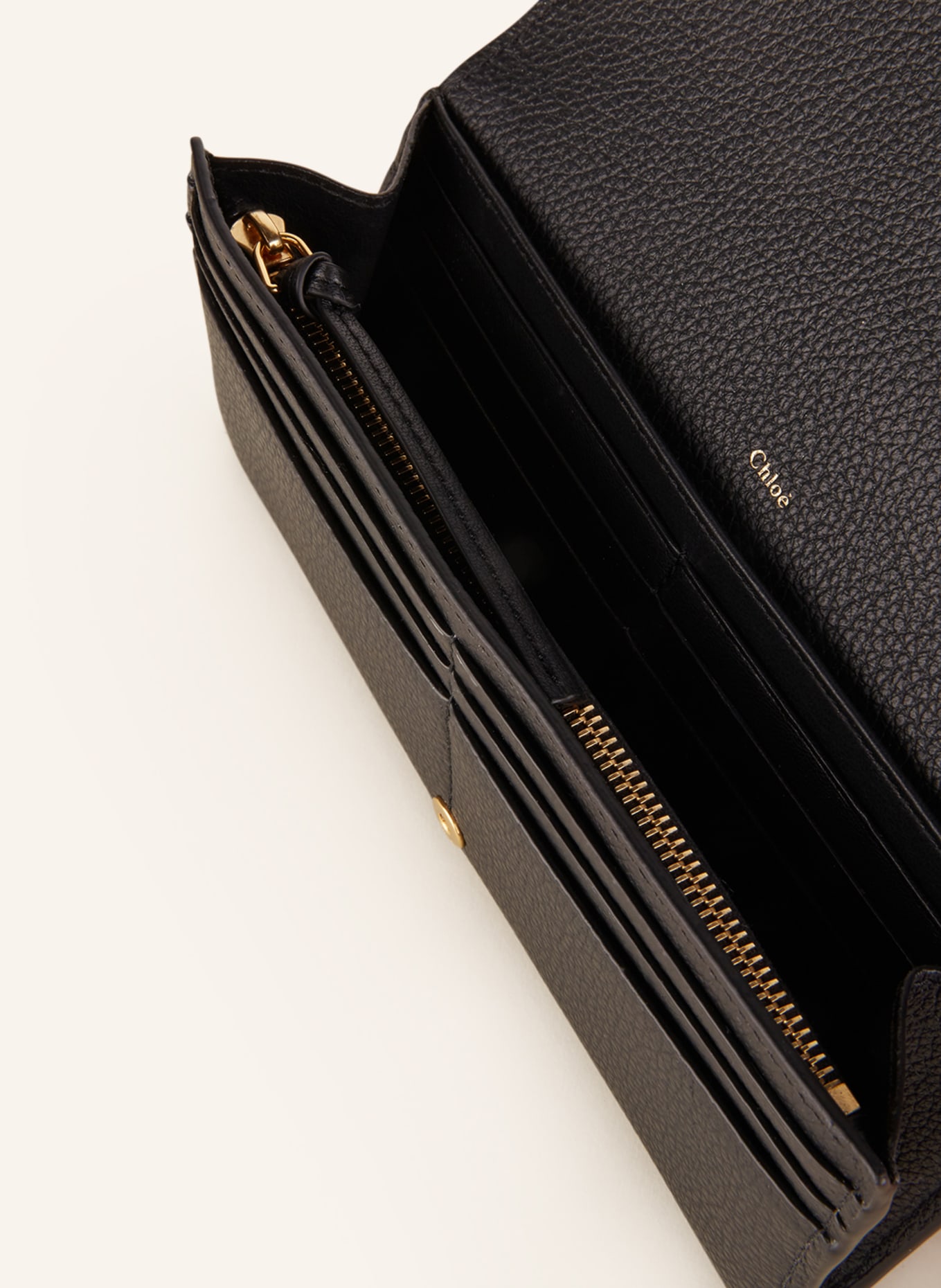 Chloé Wallet MARCIE, Color: BLACK/ GOLD (Image 3)