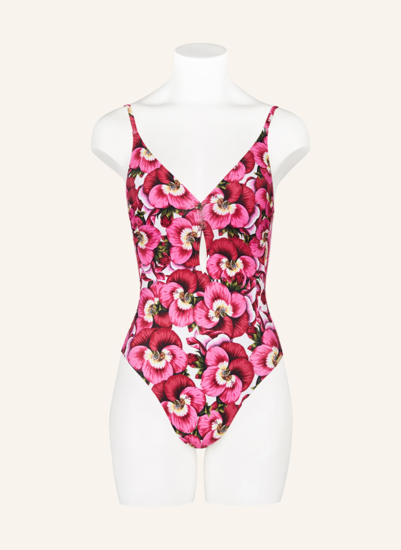 MARYAN MEHLHORN Swimsuit REVELATION, Color: PINK/ WHITE (Image 2)