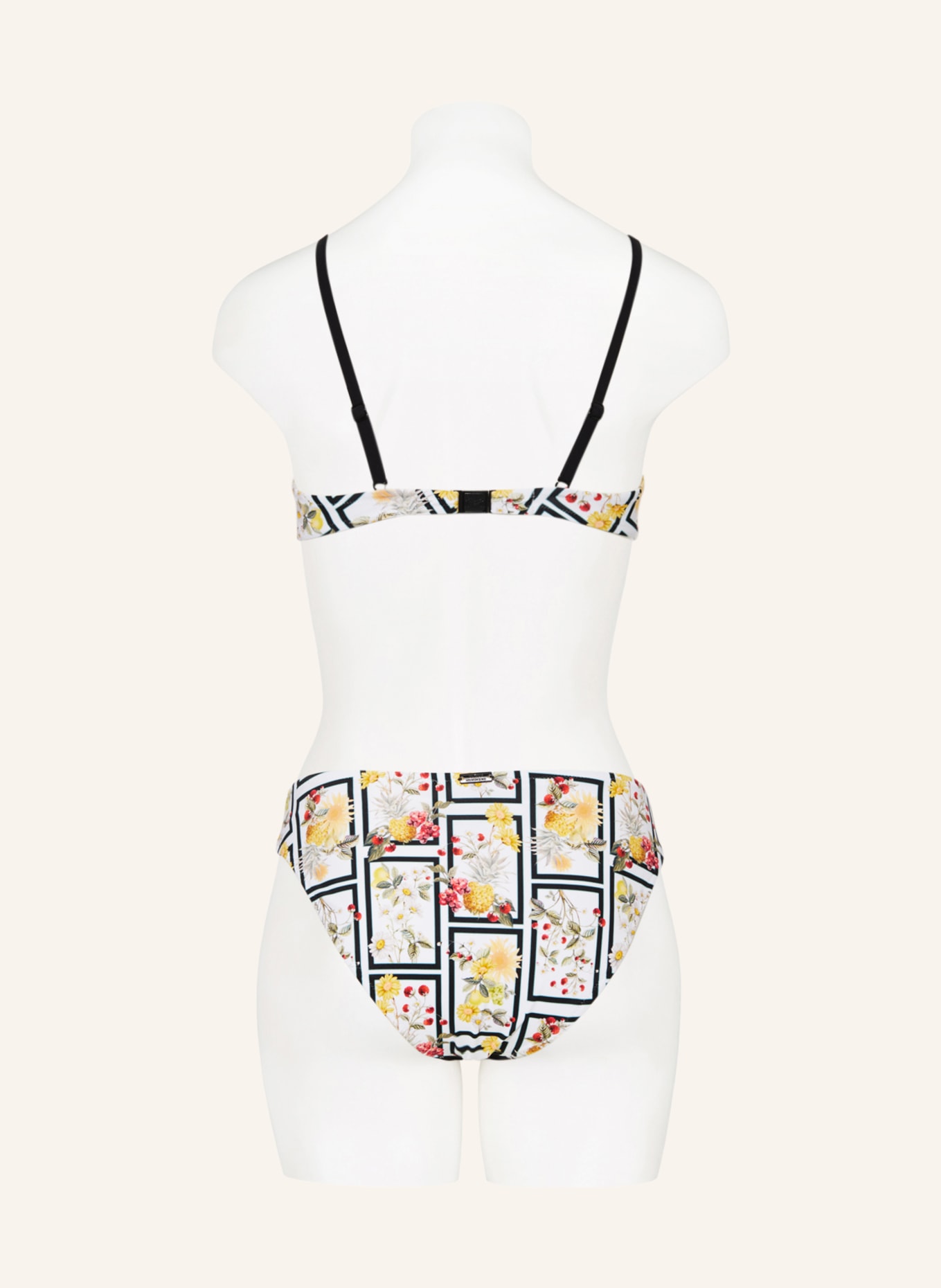 MARYAN MEHLHORN Underwired bikini top SCENERY, Color: WHITE/ BLACK (Image 3)