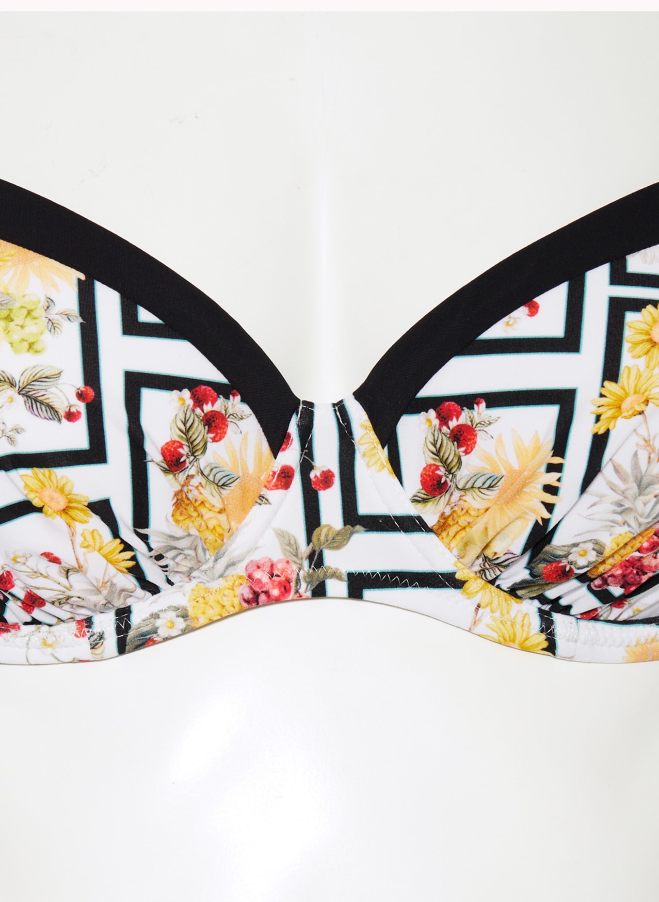 MARYAN MEHLHORN Underwired bikini top SCENERY, Color: WHITE/ BLACK (Image 4)
