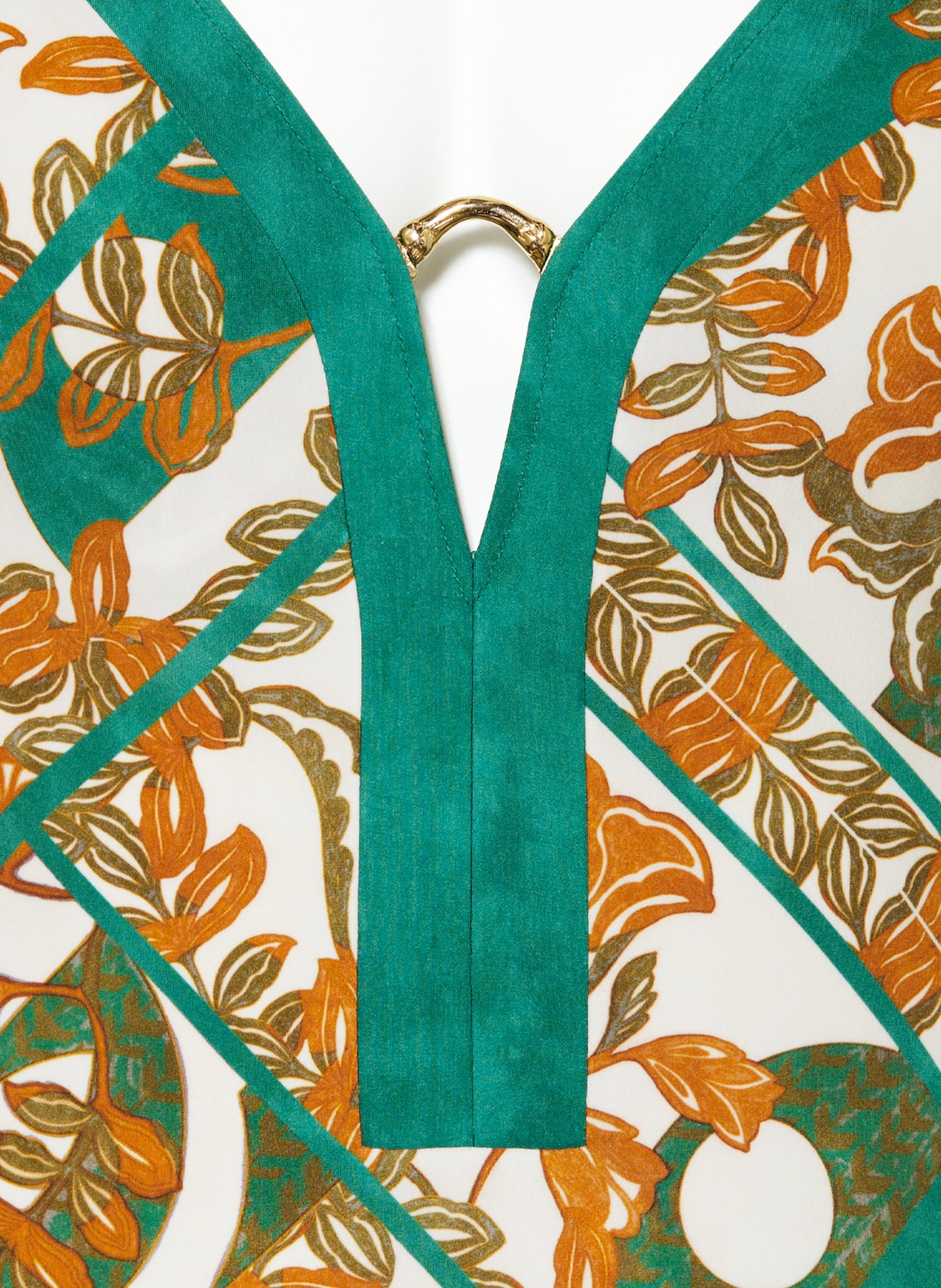 MARYAN MEHLHORN Underwire swimsuit PERCEPTIONS, Color: ECRU/ GREEN/ COGNAC (Image 4)