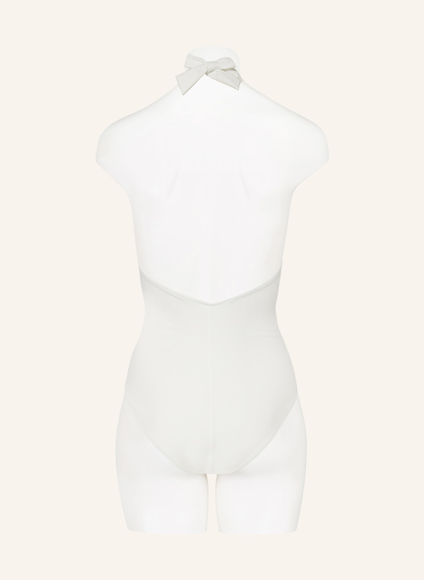MARYAN MEHLHORN Halter neck swimsuit THE WHITE COLLECTION, Color: WHITE (Image 3)