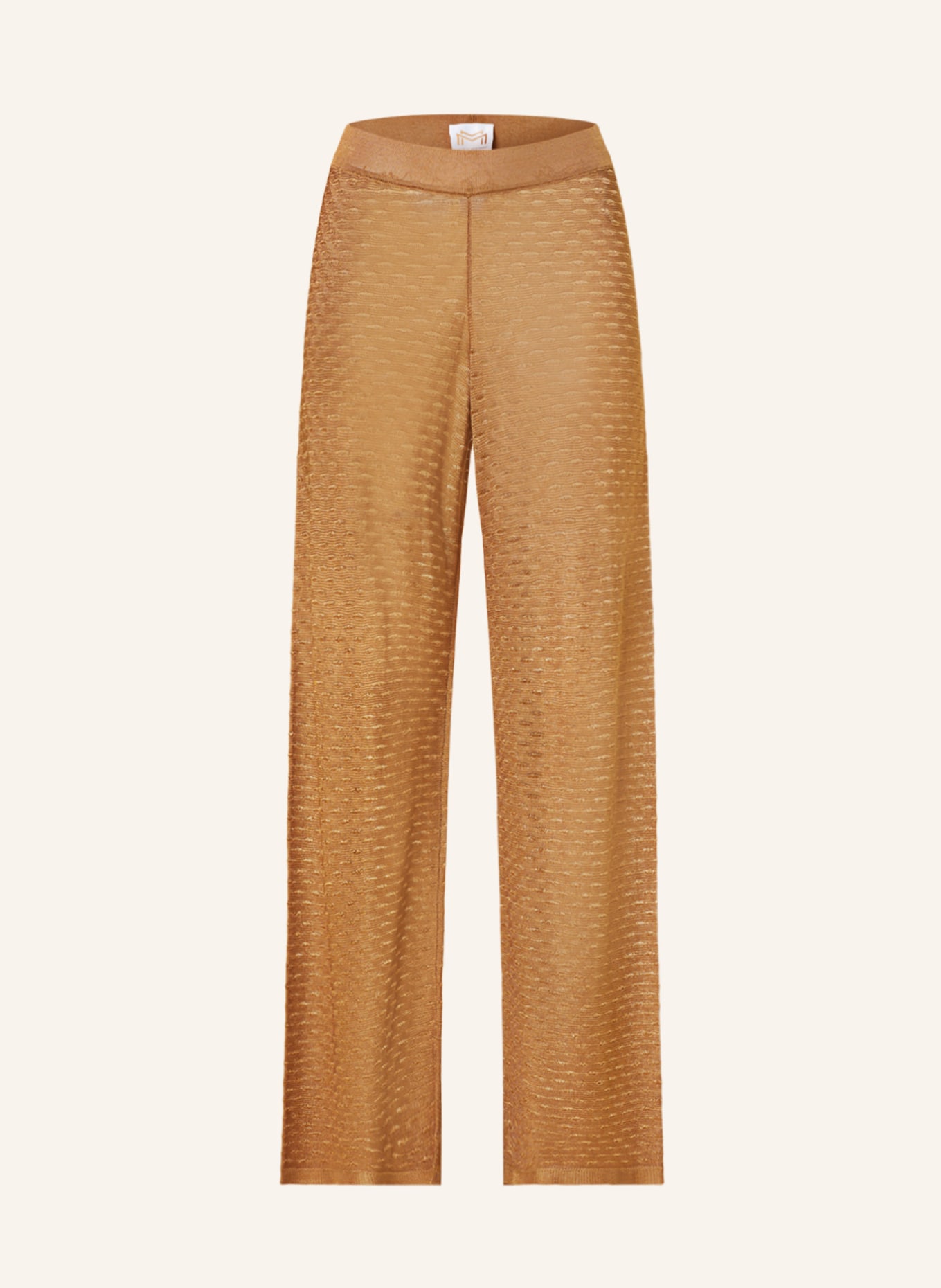 MARYAN MEHLHORN Knit trousers PERCEPTIONS, Color: CAMEL (Image 1)