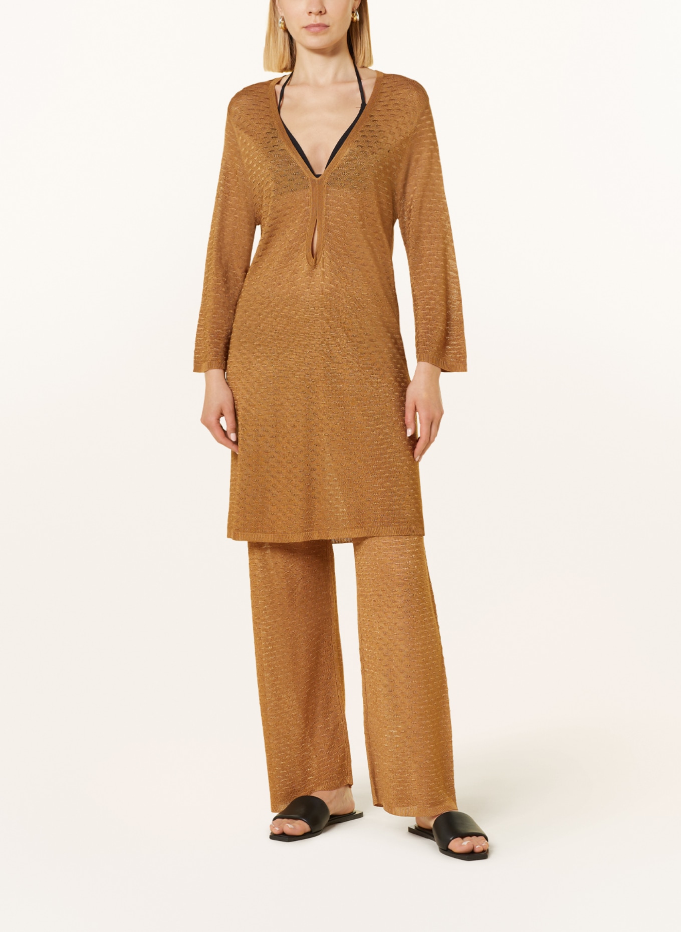 MARYAN MEHLHORN Knit tunic PERCEPTIONS, Color: CAMEL (Image 2)