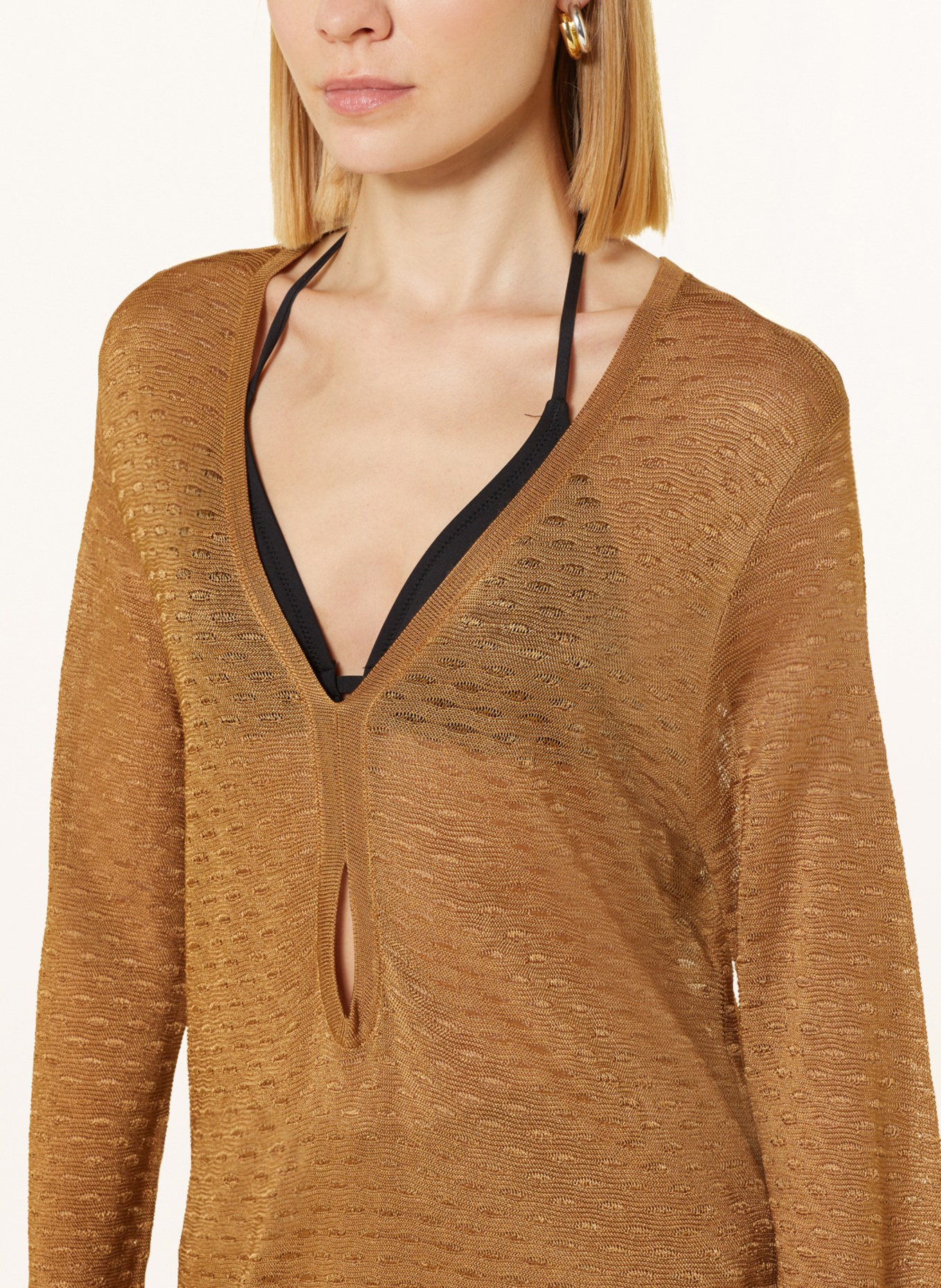 MARYAN MEHLHORN Knit tunic PERCEPTIONS, Color: CAMEL (Image 4)