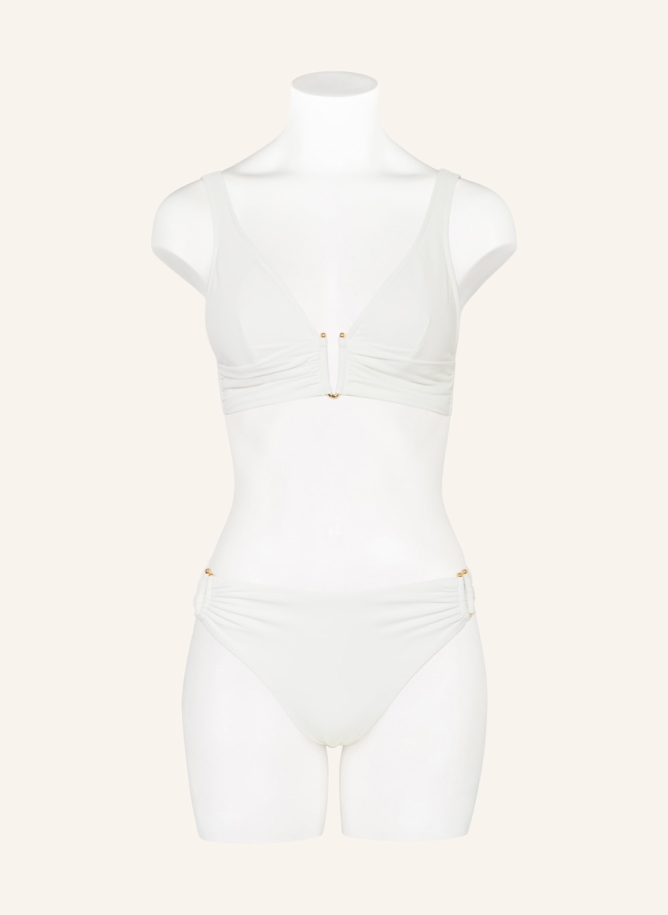 MARYAN MEHLHORN Hight-Waist-Bikini-Hose THE WHITE COLLECTION, Farbe: WEISS (Bild 2)