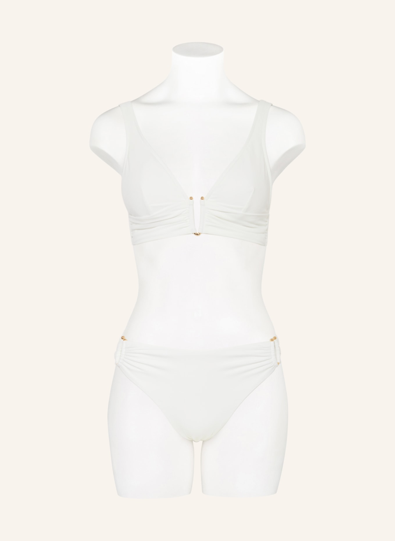 MARYAN MEHLHORN High Waist bikinové kalhotky THE WHITE COLLECTION, Barva: BÍLÁ (Obrázek 2)