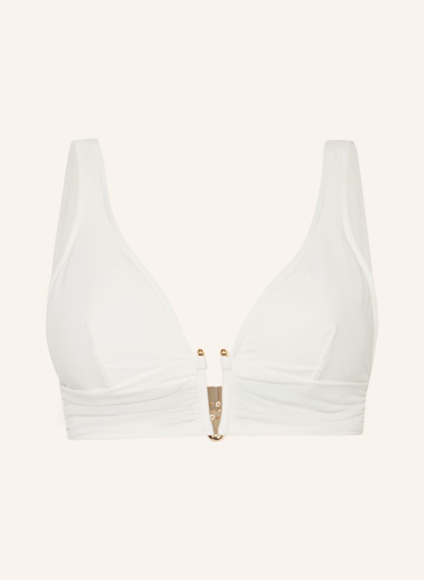 MARYAN MEHLHORN Bralette bikini top THE WHITE COLLECTION, Color: WHITE (Image 1)