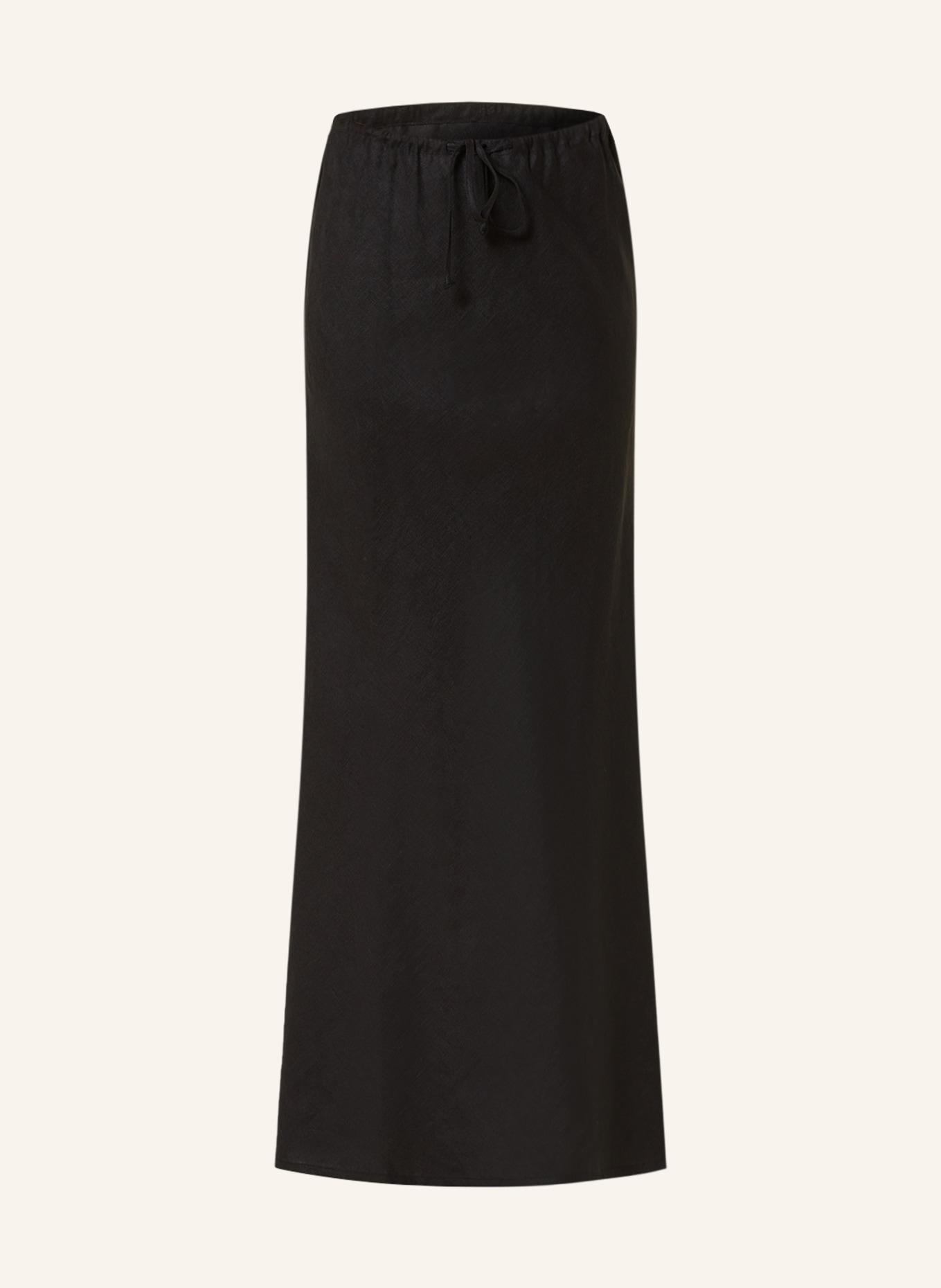 FAITHFULL THE BRAND Linen skirt, Color: BLACK (Image 1)
