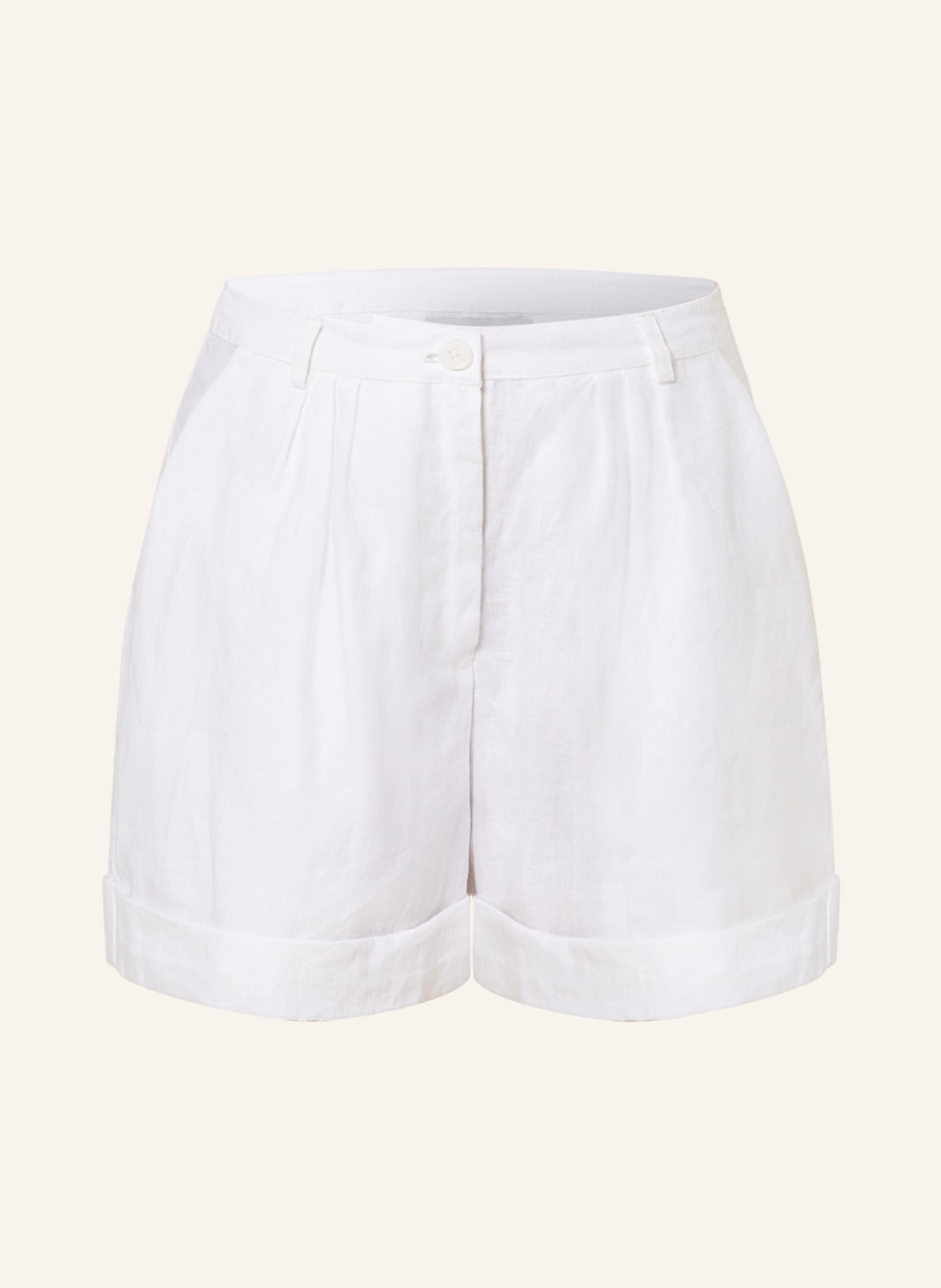 FAITHFULL THE BRAND Linen shorts LES DEUX, Color: WHITE (Image 1)