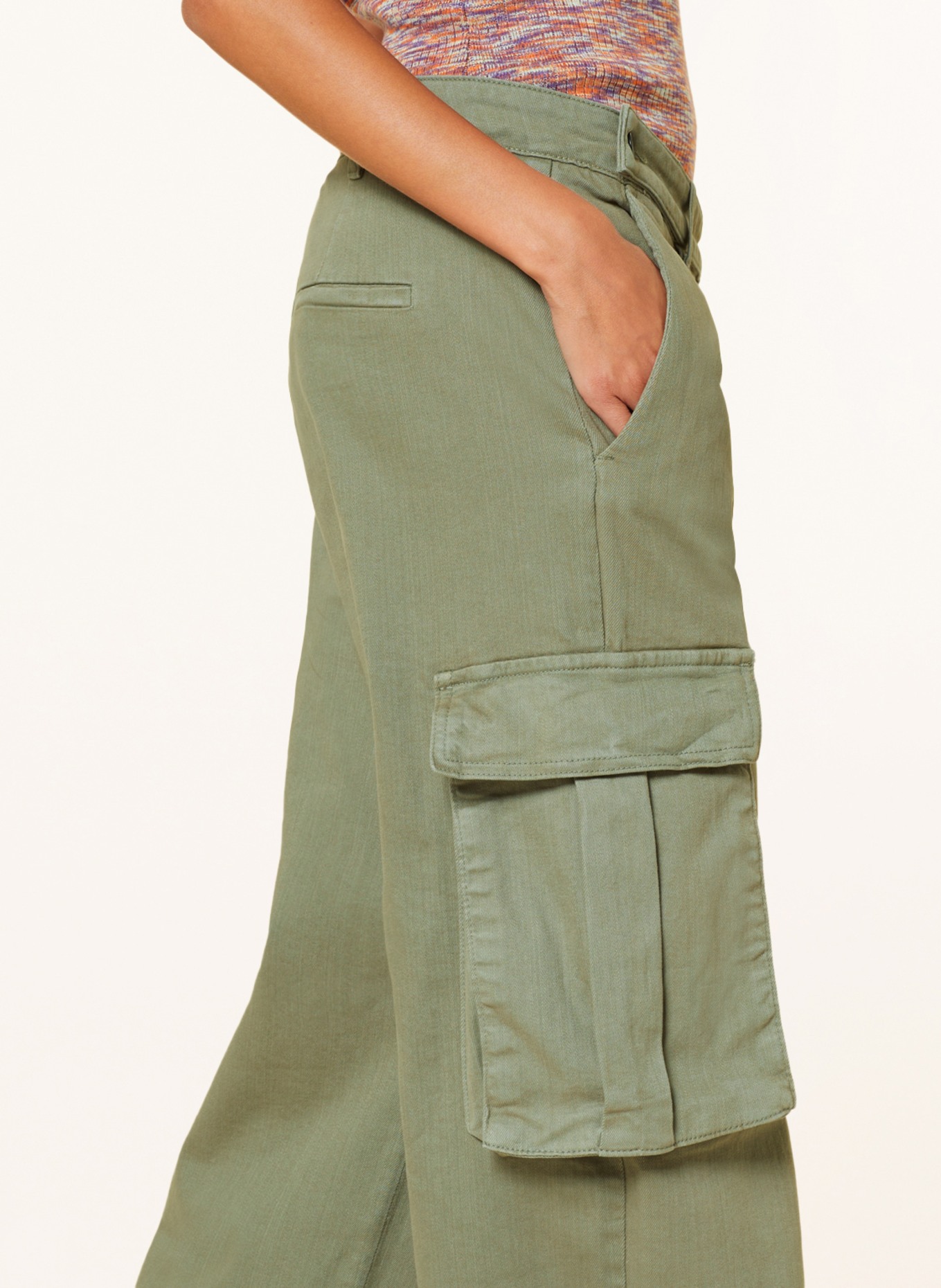GITTA BANKO Cargo pants, Color: OLIVE (Image 5)