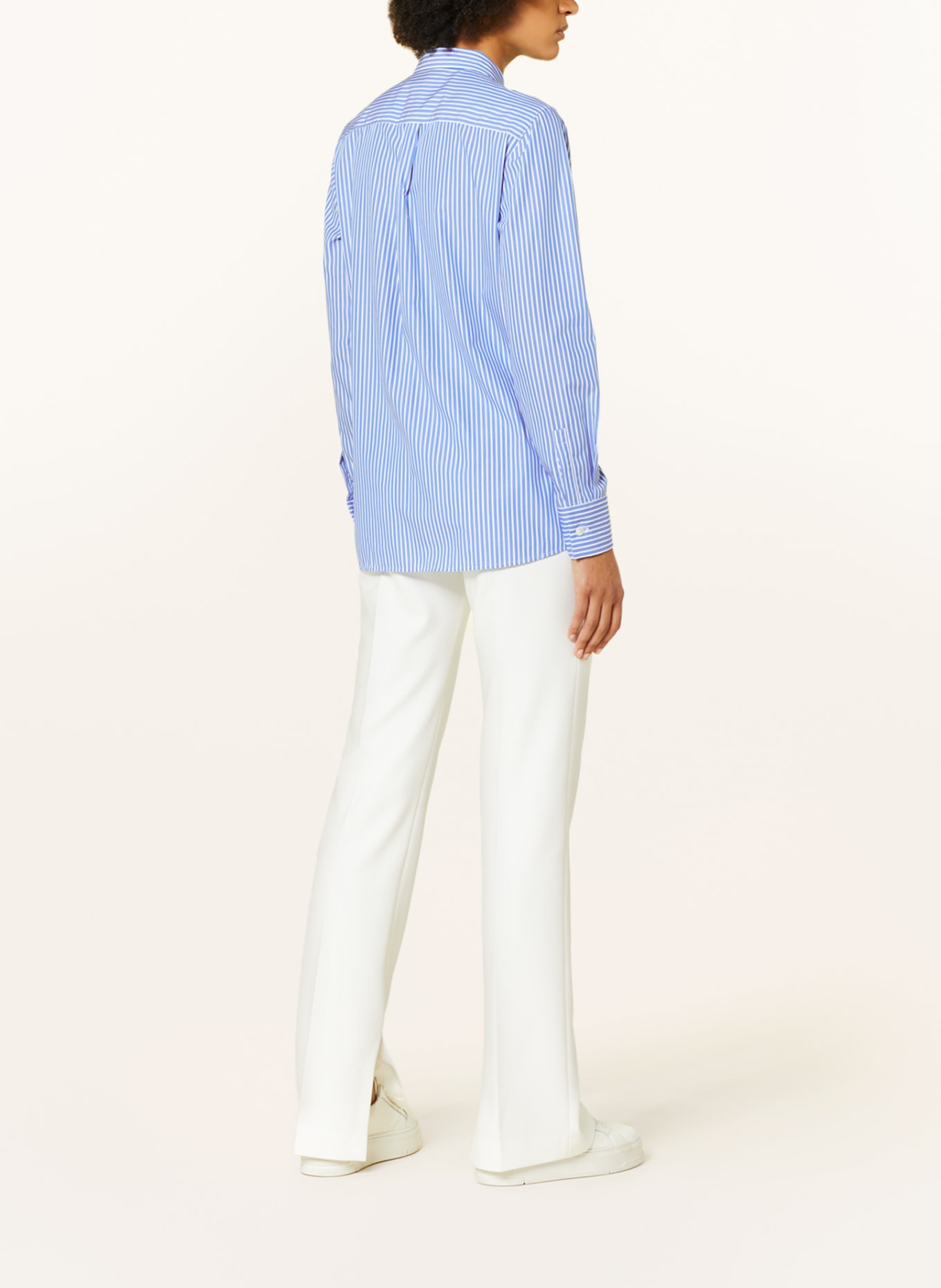 ROBERT FRIEDMAN Shirt blouse ANDREA in white/ blue