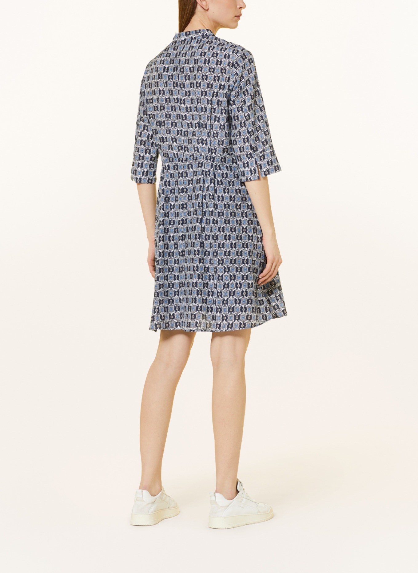 Marc O'Polo Shirt dress with 3/4 sleeves, Color: BLUE/ WHITE/ LIGHT BLUE (Image 3)