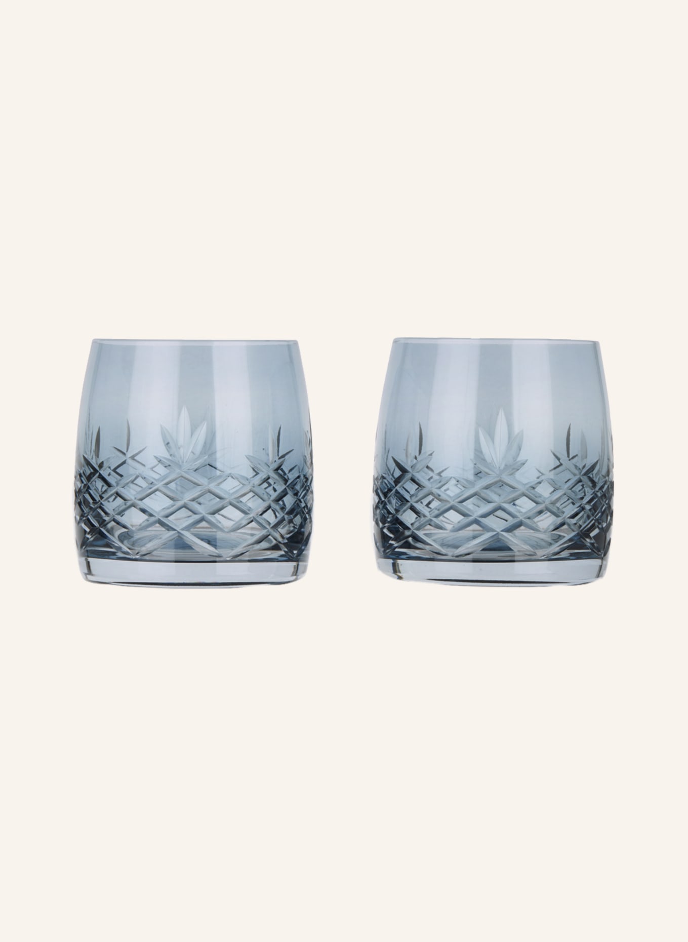 FREDERIK BAGGER Set of 2 drinking glasses CRISPY CITRINE AQUA, Color: BLUE (Image 1)