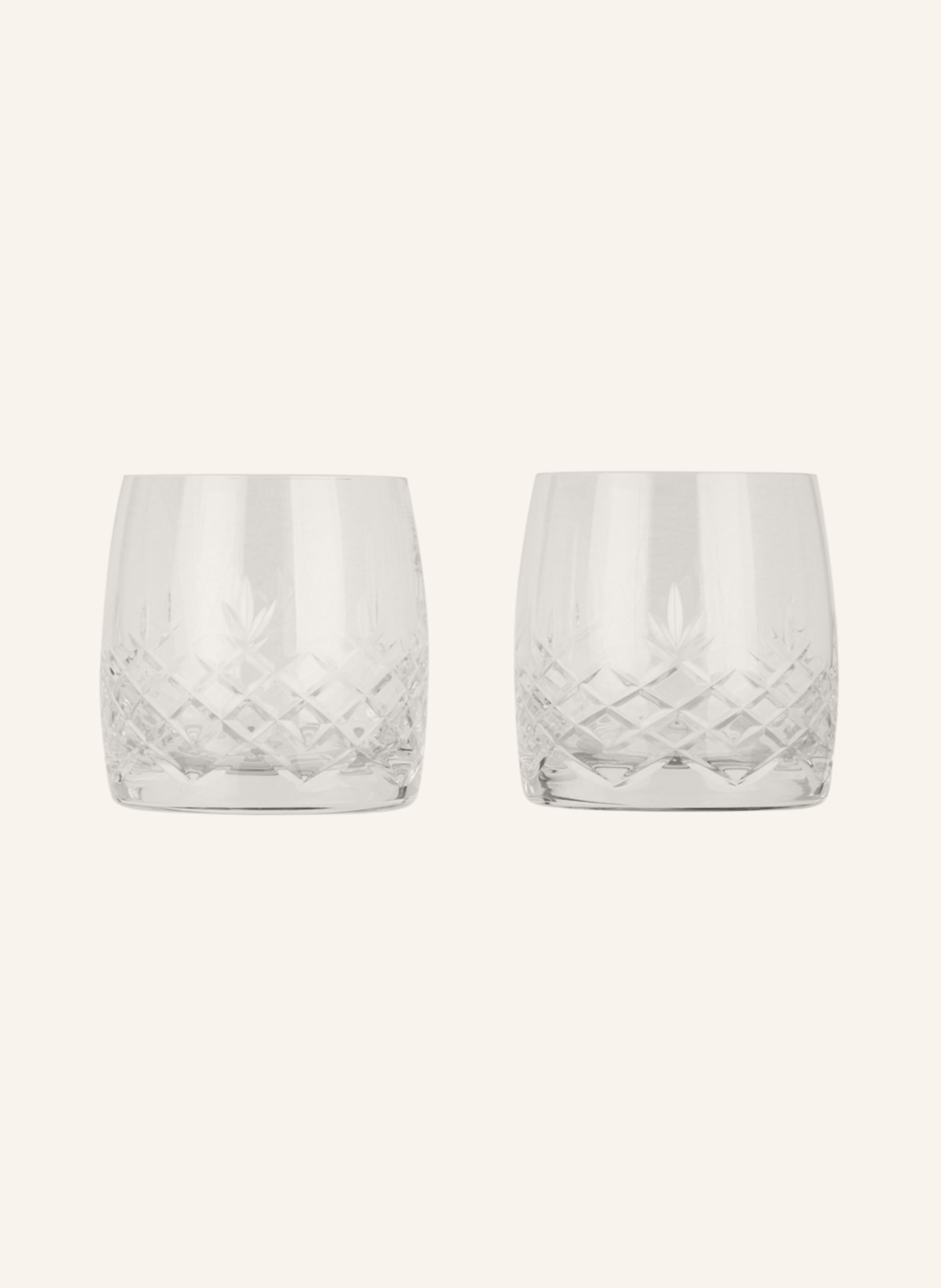 FREDERIK BAGGER Set of 2 drinking glasses CRISPY CITRINE AQUA, Color: WHITE (Image 1)