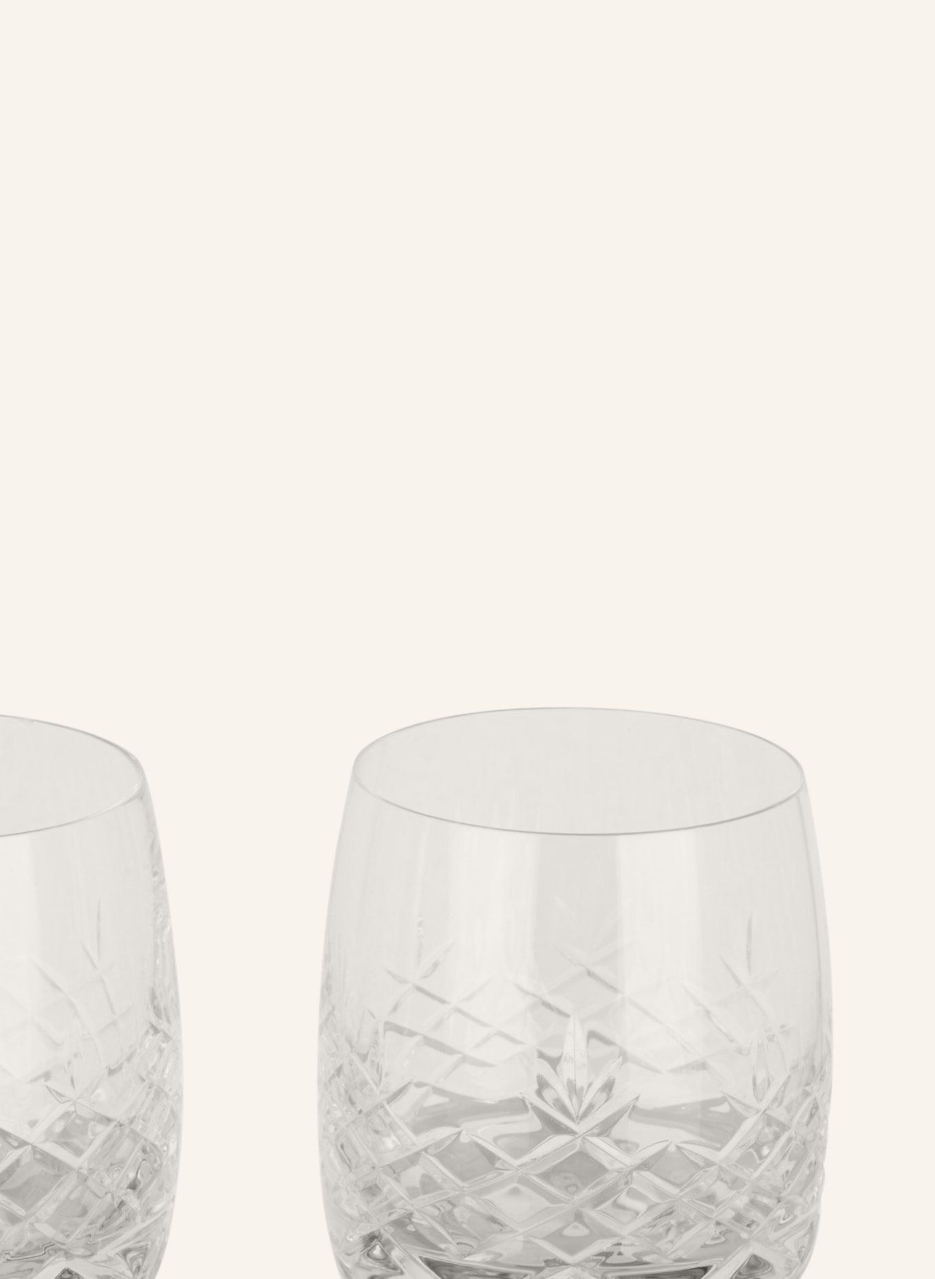FREDERIK BAGGER Set of 2 drinking glasses CRISPY CITRINE AQUA, Color: WHITE (Image 2)