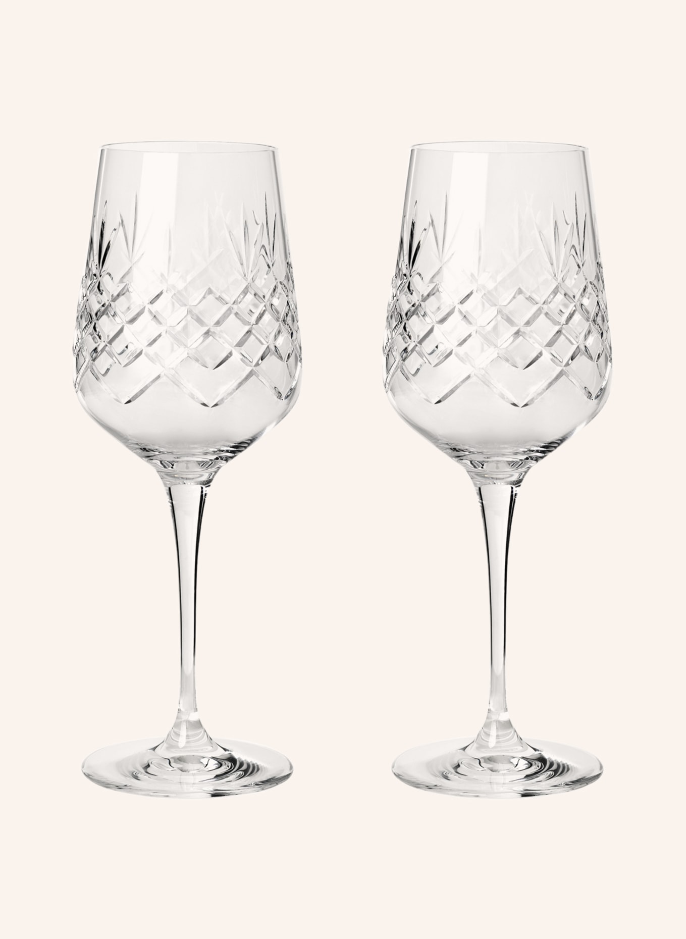 FREDERIK BAGGER Set of 2 wine glasses CRISPY MADAME TOPAZ, Color: WHITE (Image 1)
