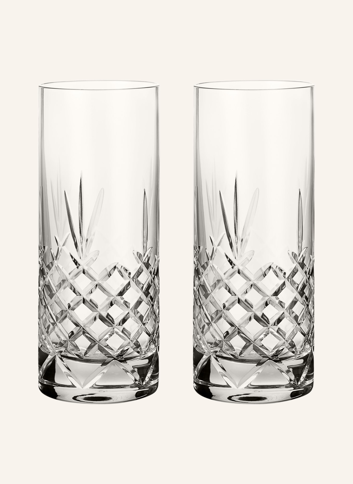 FREDERIK BAGGER Set of 2 cocktail glasses CRISPY HIGHBALL, Color: WHITE (Image 1)