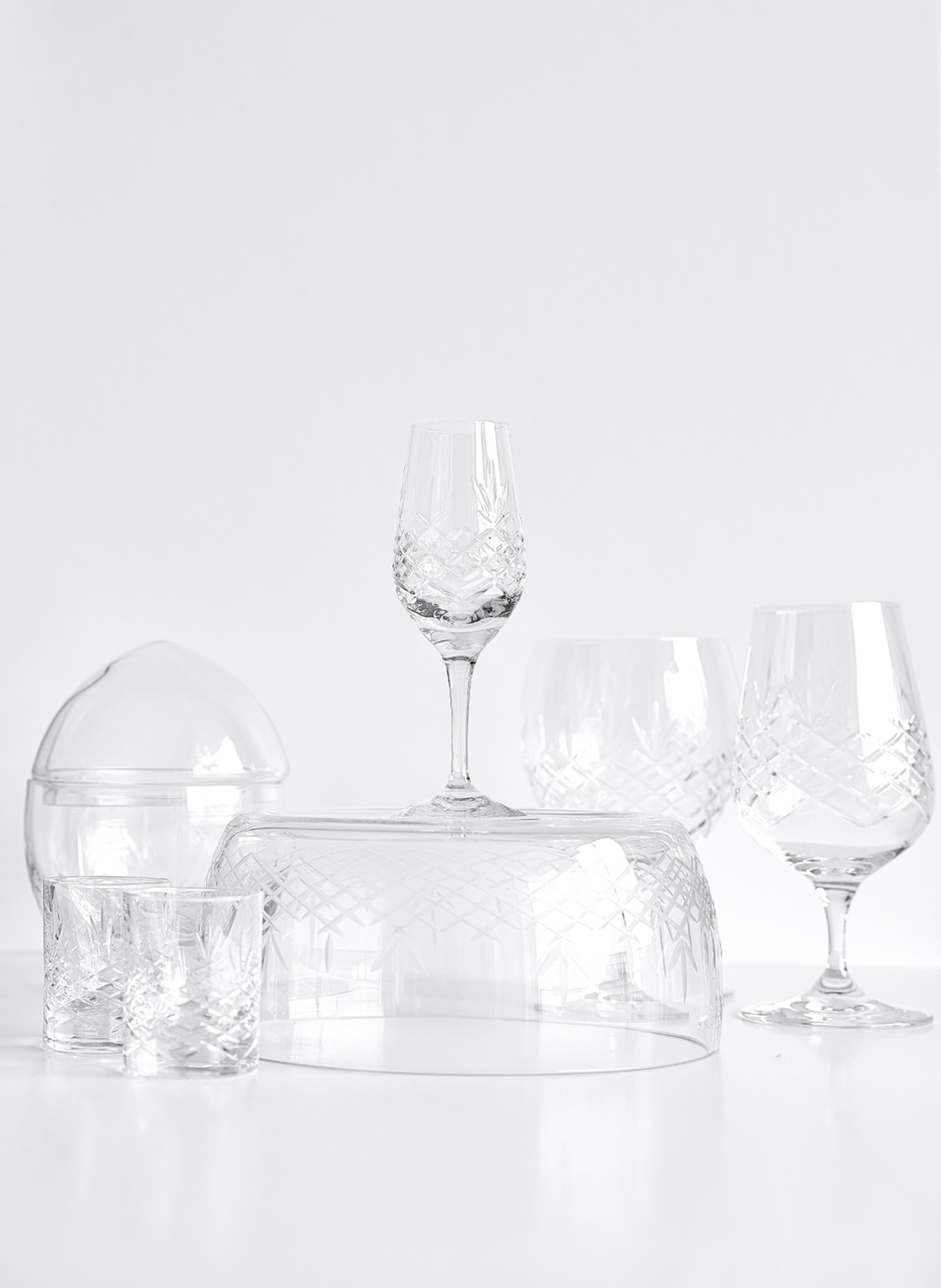 FREDERIK BAGGER Set of 2 wine glasses CRISPY PORT, Color: WHITE (Image 2)