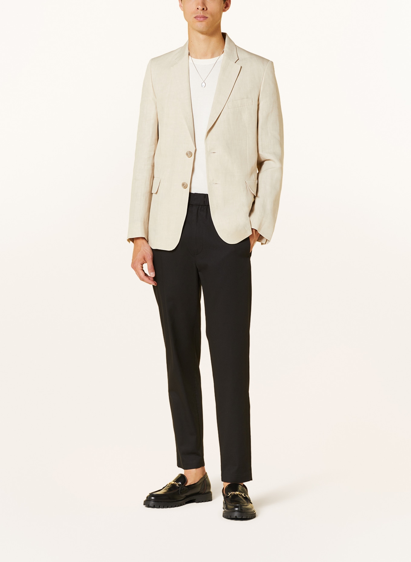 COS Linen blazer slim fit, Color: BEIGE (Image 2)