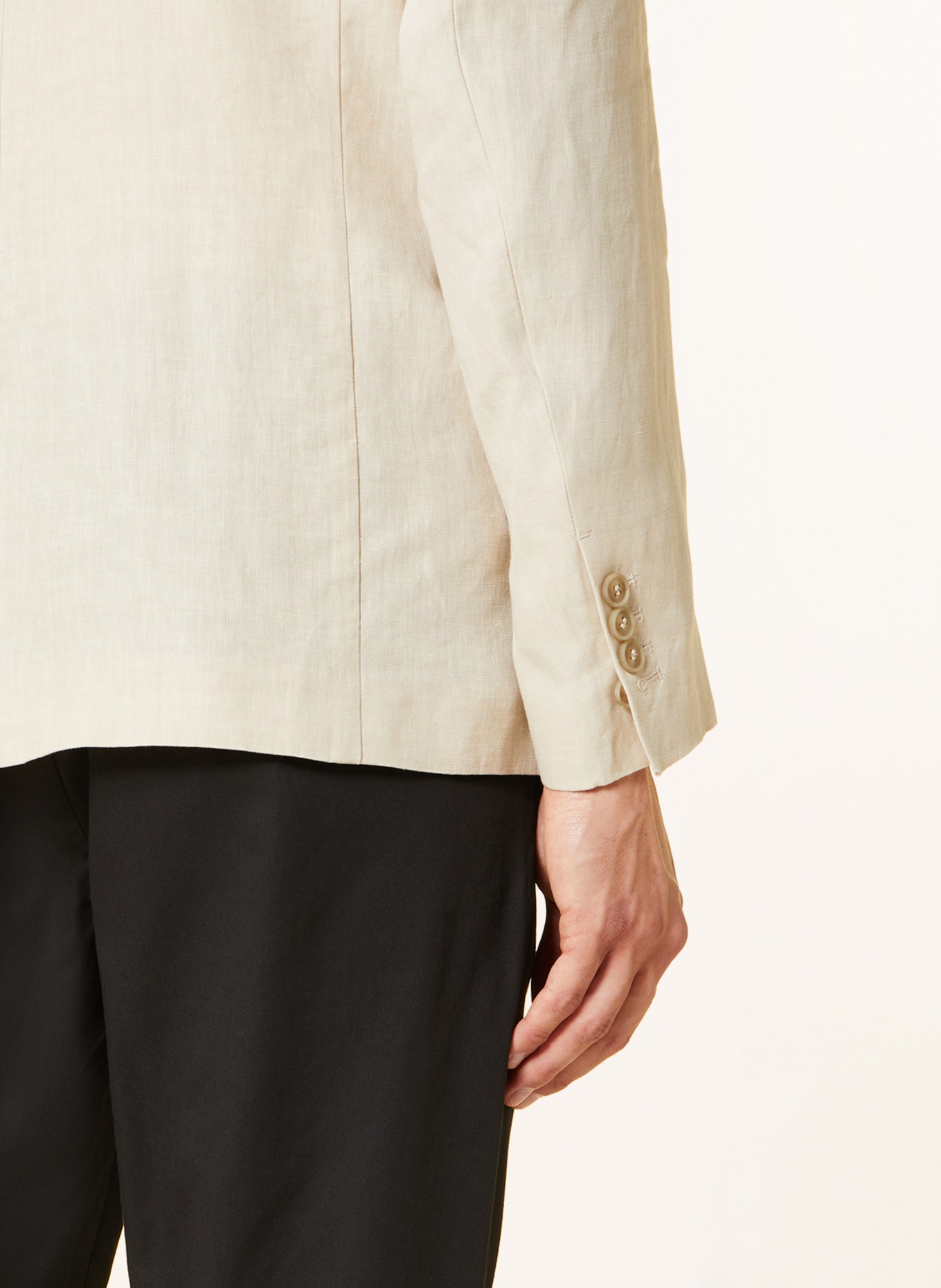 COS Linen blazer slim fit, Color: BEIGE (Image 6)