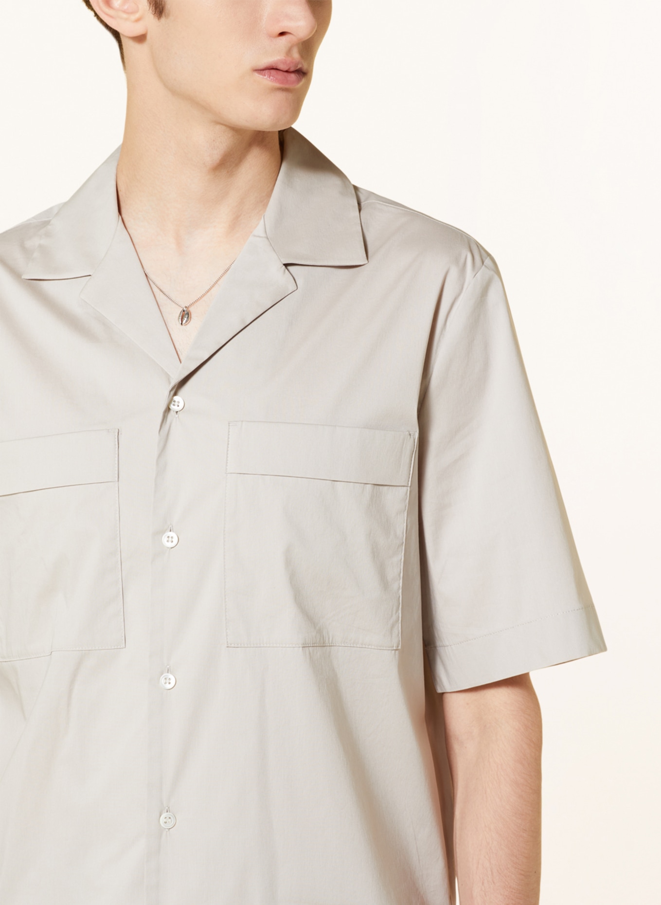COS Resort shirt regular fit, Color: GRAY (Image 4)