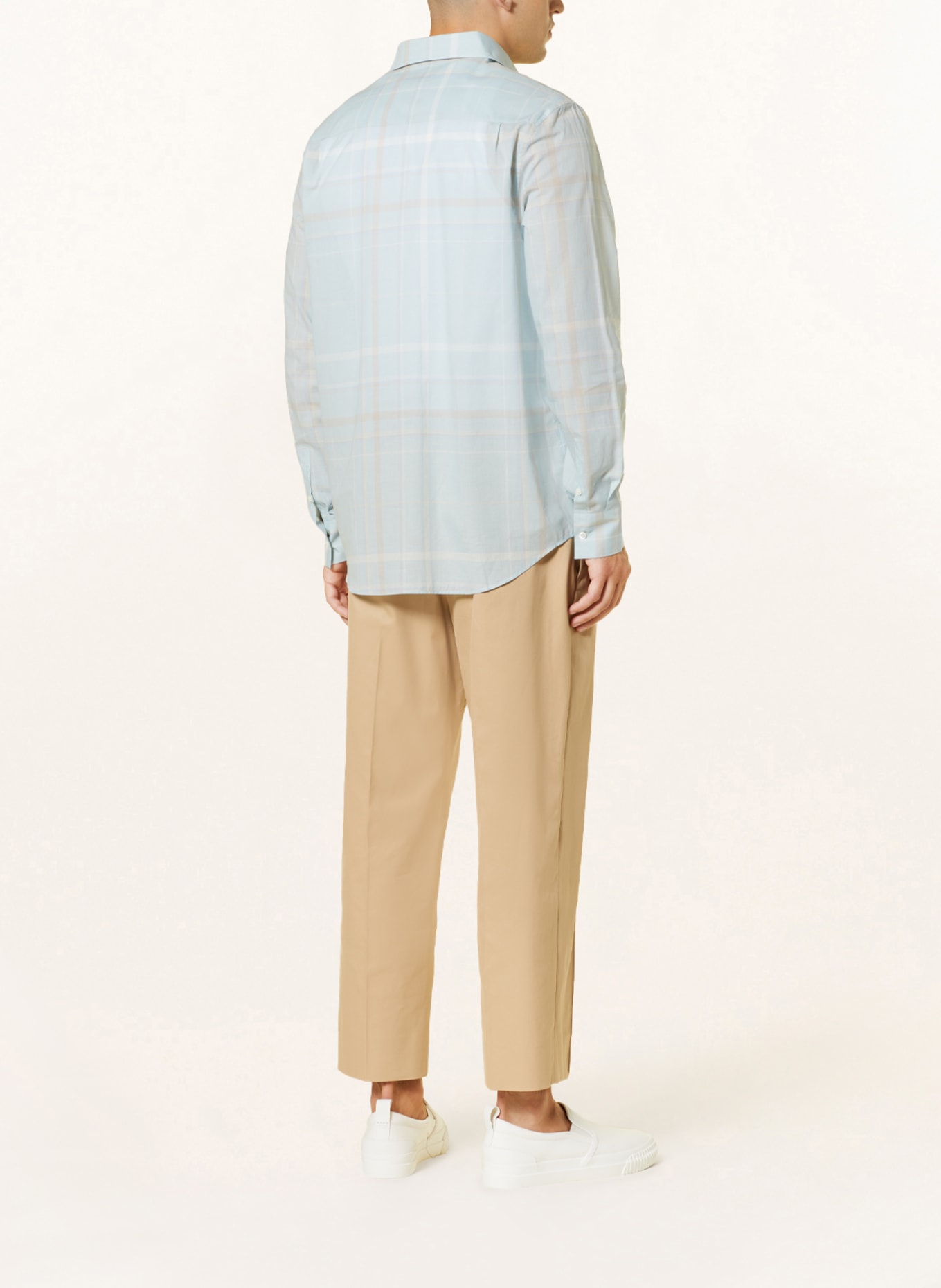 COS Shirt JAMES relaxed fit, Color: LIGHT BLUE/ WHITE/ LIGHT BROWN (Image 3)