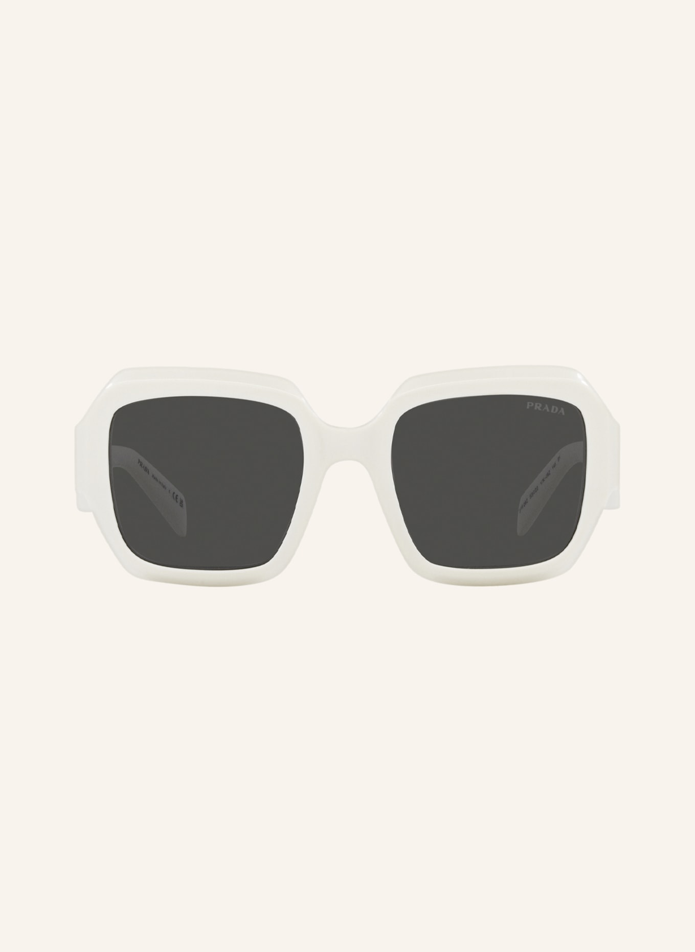 PRADA Sunglasses PR 28ZS, Color: 17K08Z - WHITE/ DARK GRAY (Image 2)