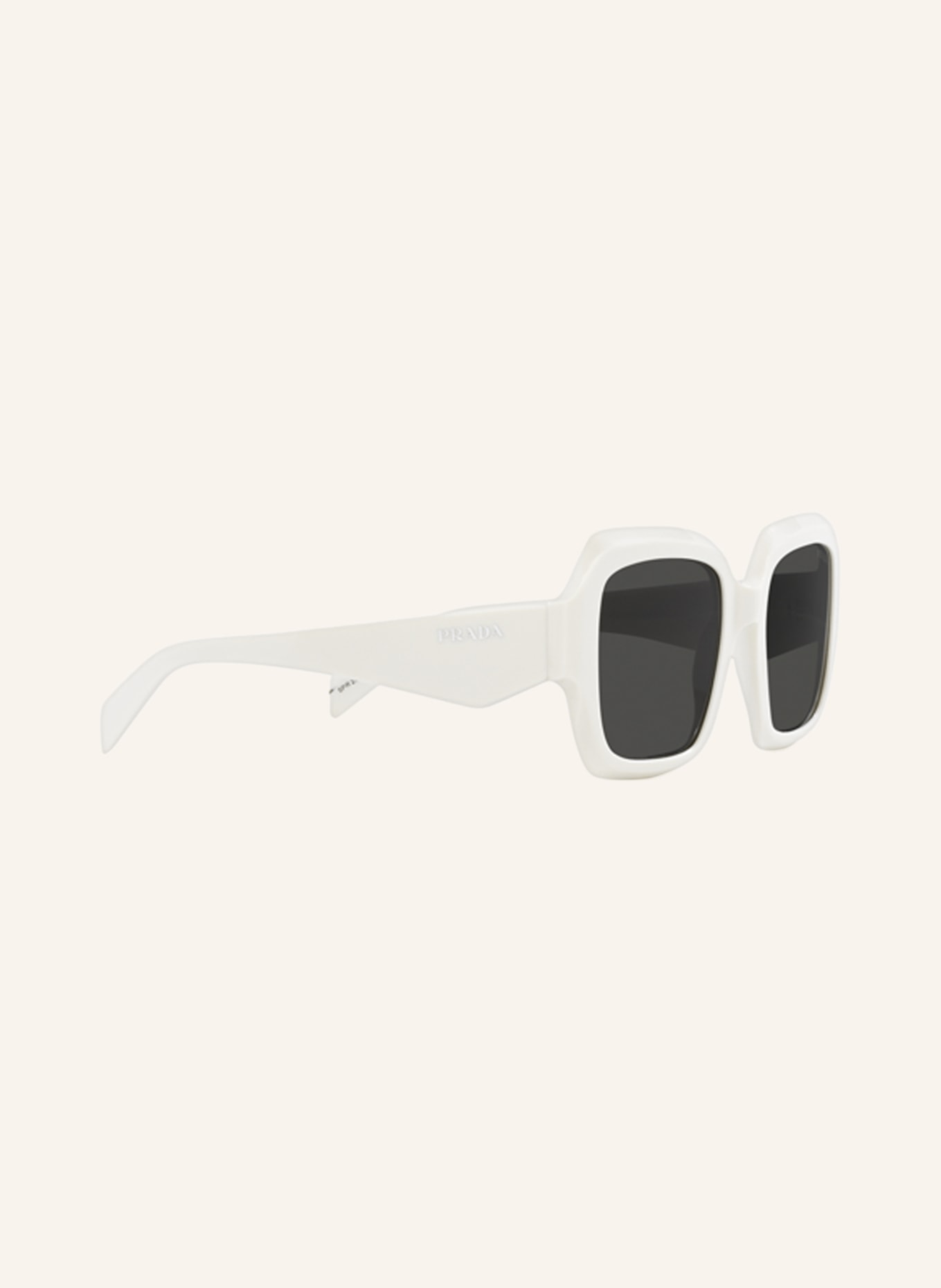 PRADA Sunglasses PR 28ZS, Color: 17K08Z - WHITE/ DARK GRAY (Image 3)