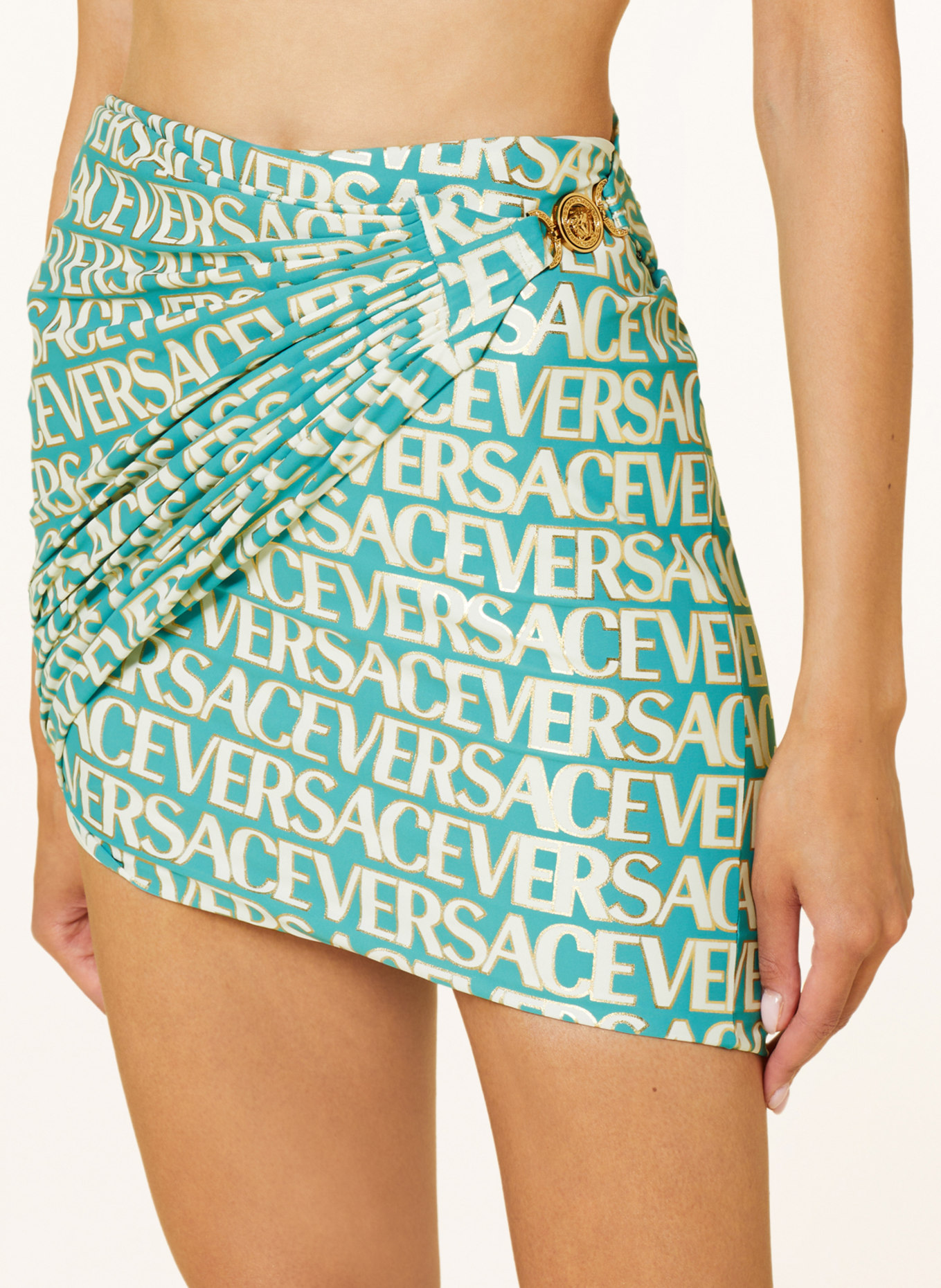VERSACE Sarong, Color: NEON BLUE/ GOLD/ WHITE (Image 4)