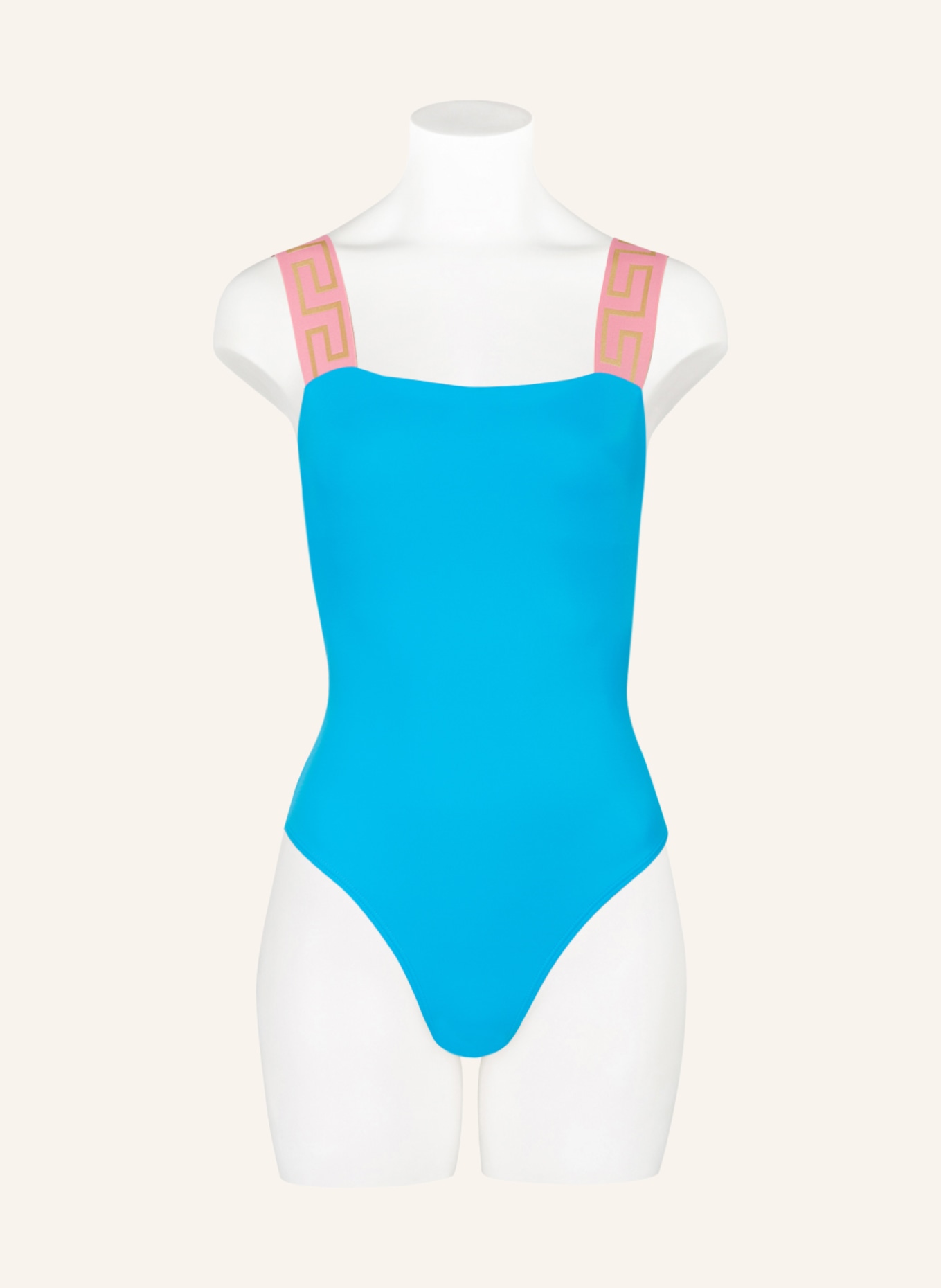 VERSACE Badeanzug, Farbe: 2VB10 Mediterranean Blue+Flamingo (Bild 2)