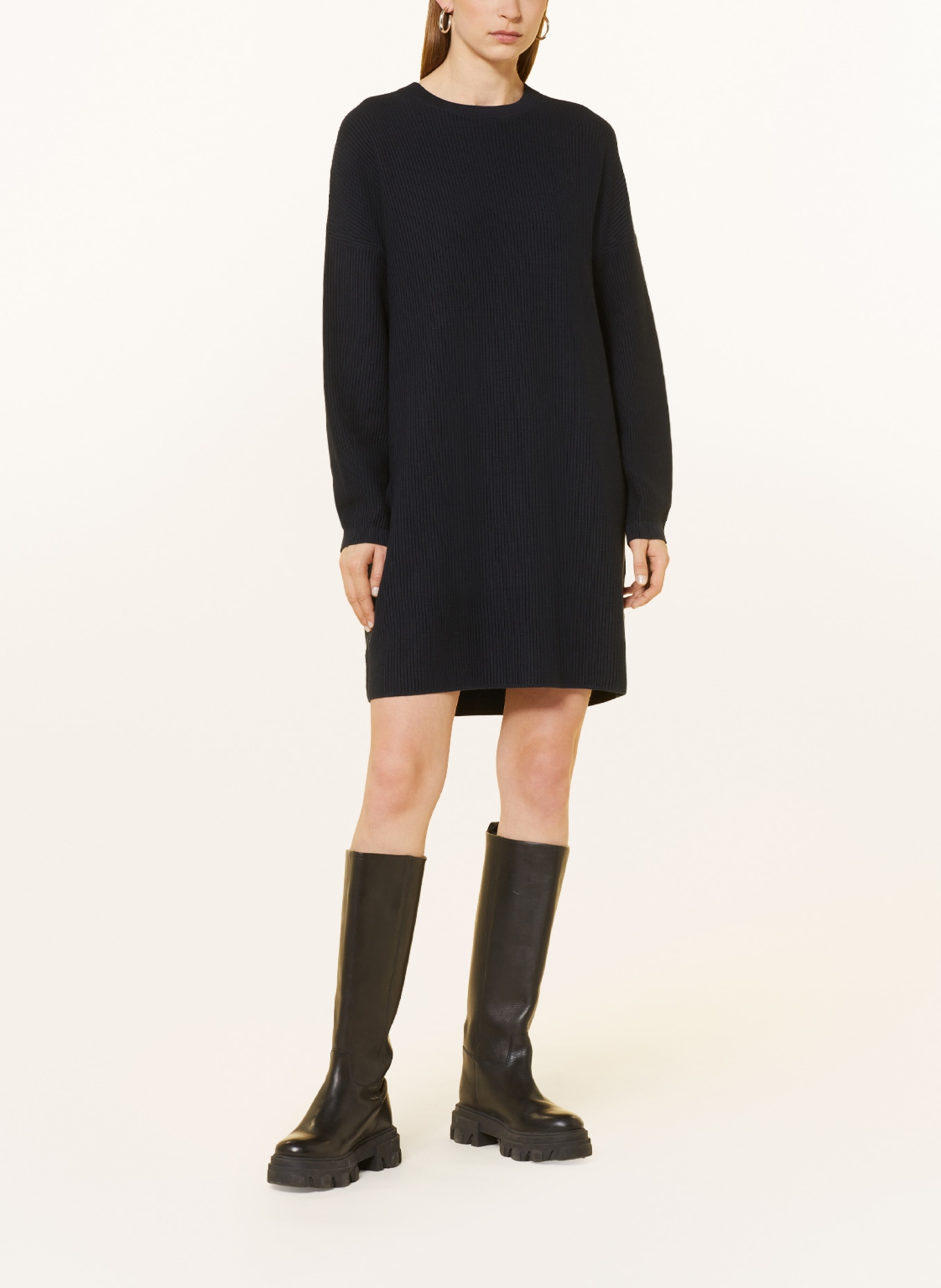 Marc O'Polo Dzianinowa sukienka oversize, Kolor: GRANATOWY (Obrazek 2)