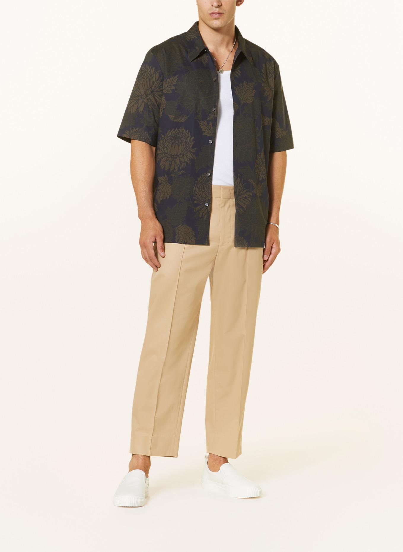 COS Shirt relaxed fit, Color: DARK PURPLE/ BROWN (Image 2)
